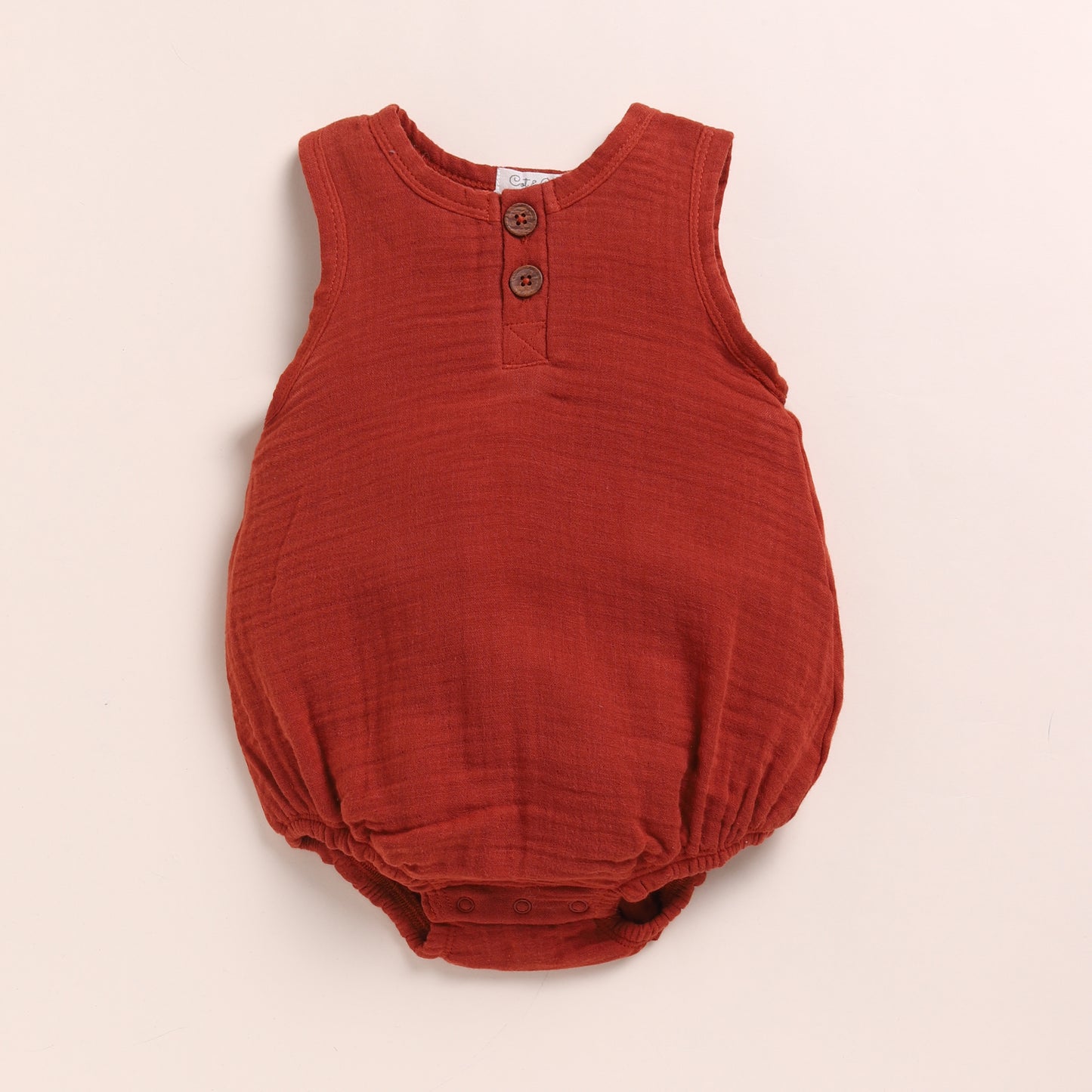 White + Picante Organic Muslin Bubble Romper