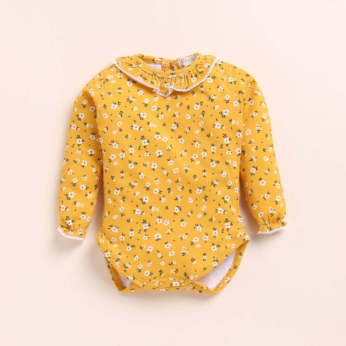 Vintage Floral + Floras Organic Long Sleeve Bodysuits - Pack Of 2
