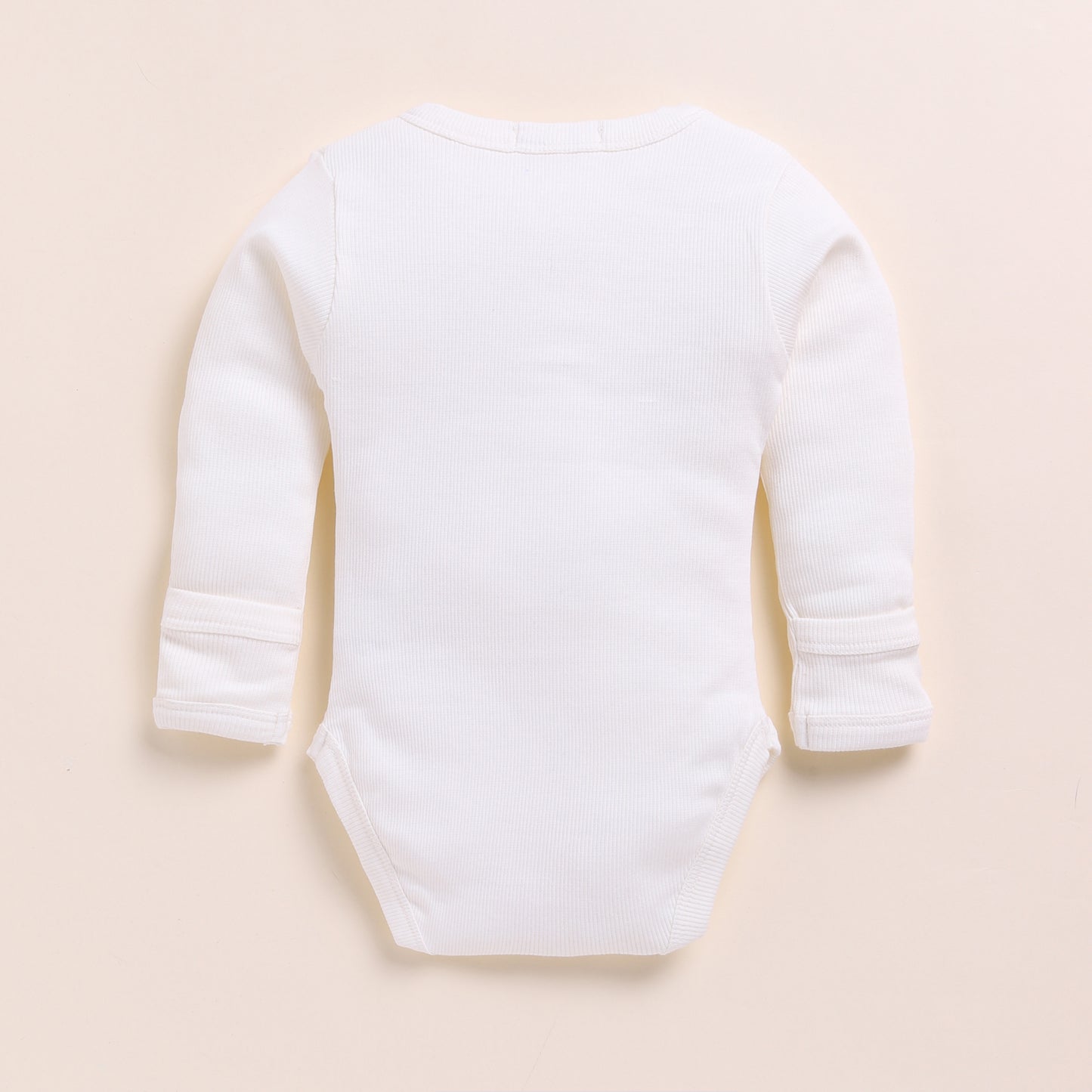 White + Construction Print Organic Long Sleeve Bodysuits - Pack of 2