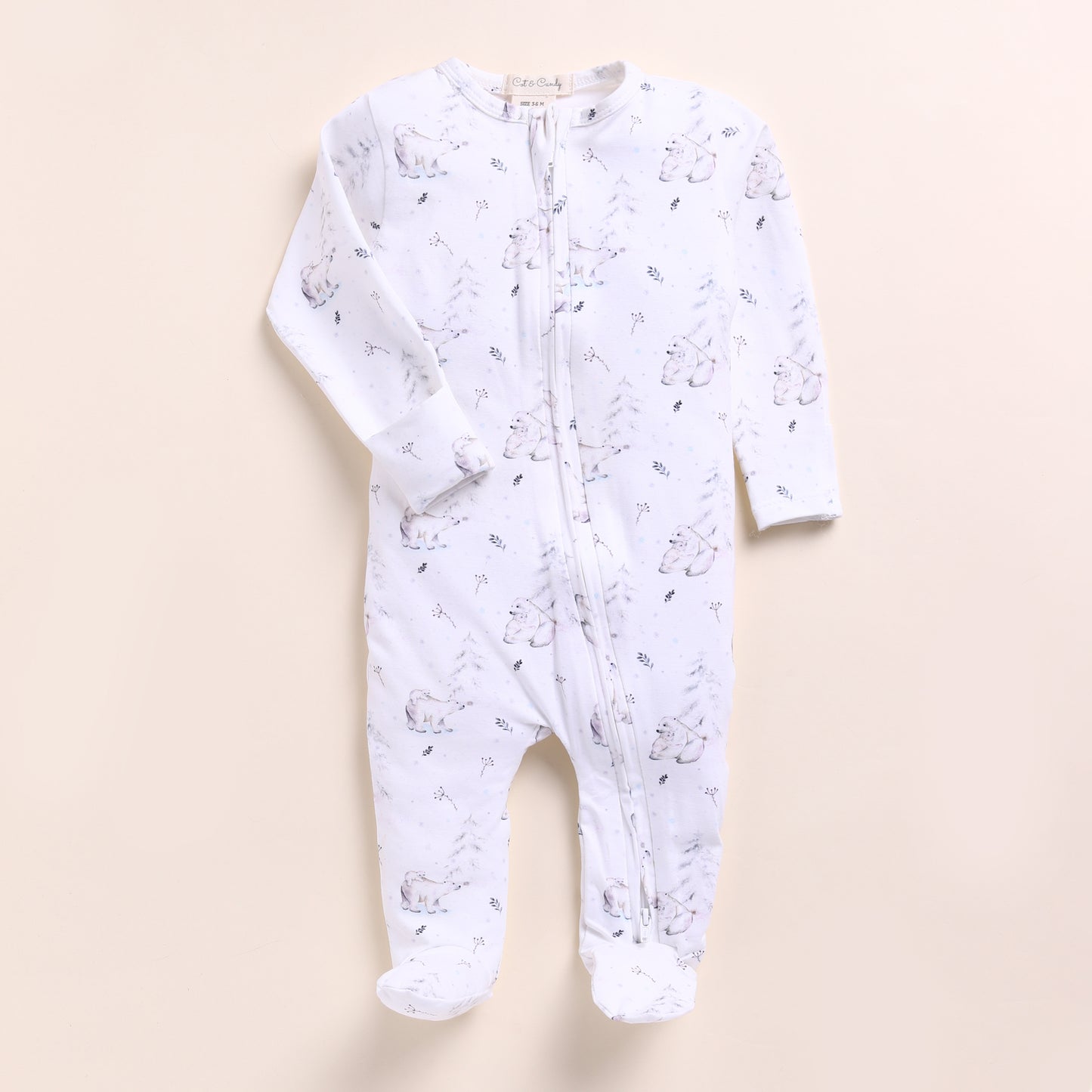 Construction + Constellation Bear Organic Printed Zipsuits Pack Of 2