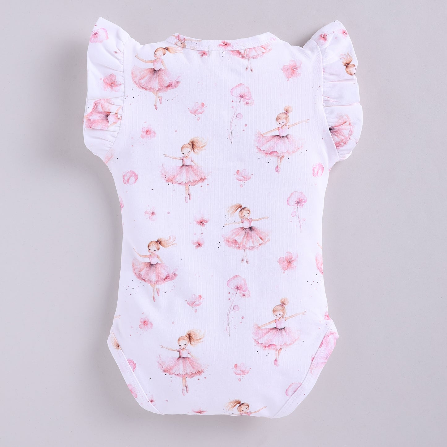 Ballerina Organic Short Sleeve Frill Bodysuit