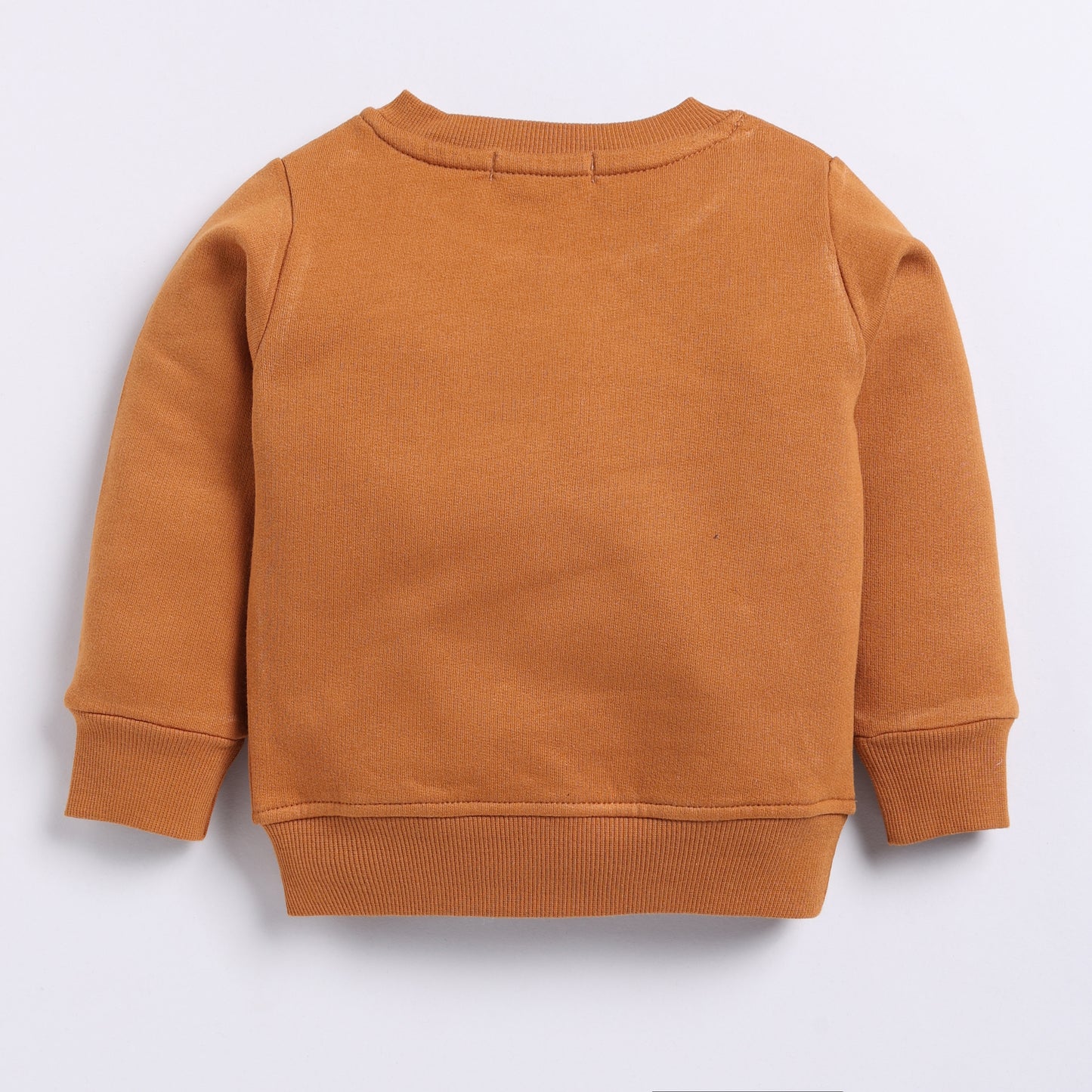 Shop pumpkin spice color organic fleece Sweatshirt & jogger set online for your 4-5 years baby - CotandCandyBaby