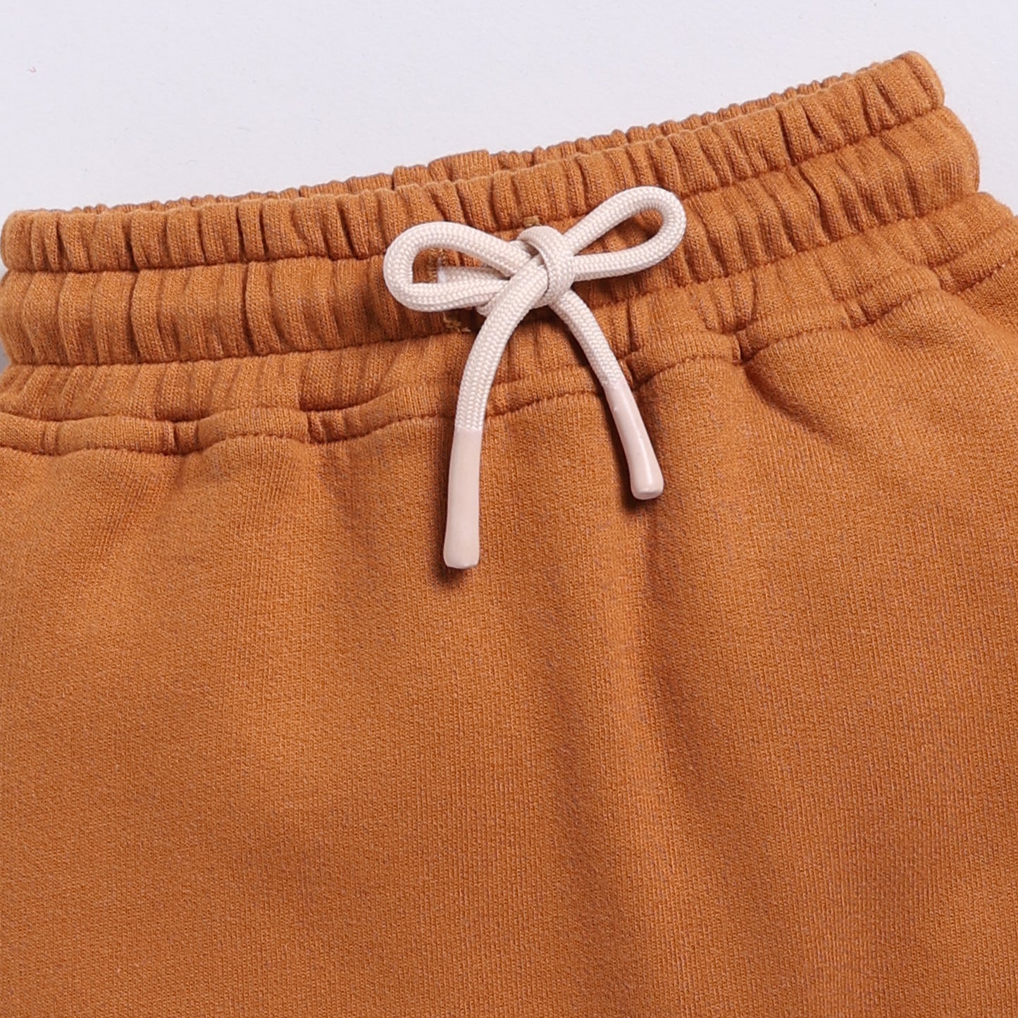 Order pumpkin spice color organic fleece Sweatshirt & jogger set for your 3 months to 5 years baby - CotandCandyBaby
