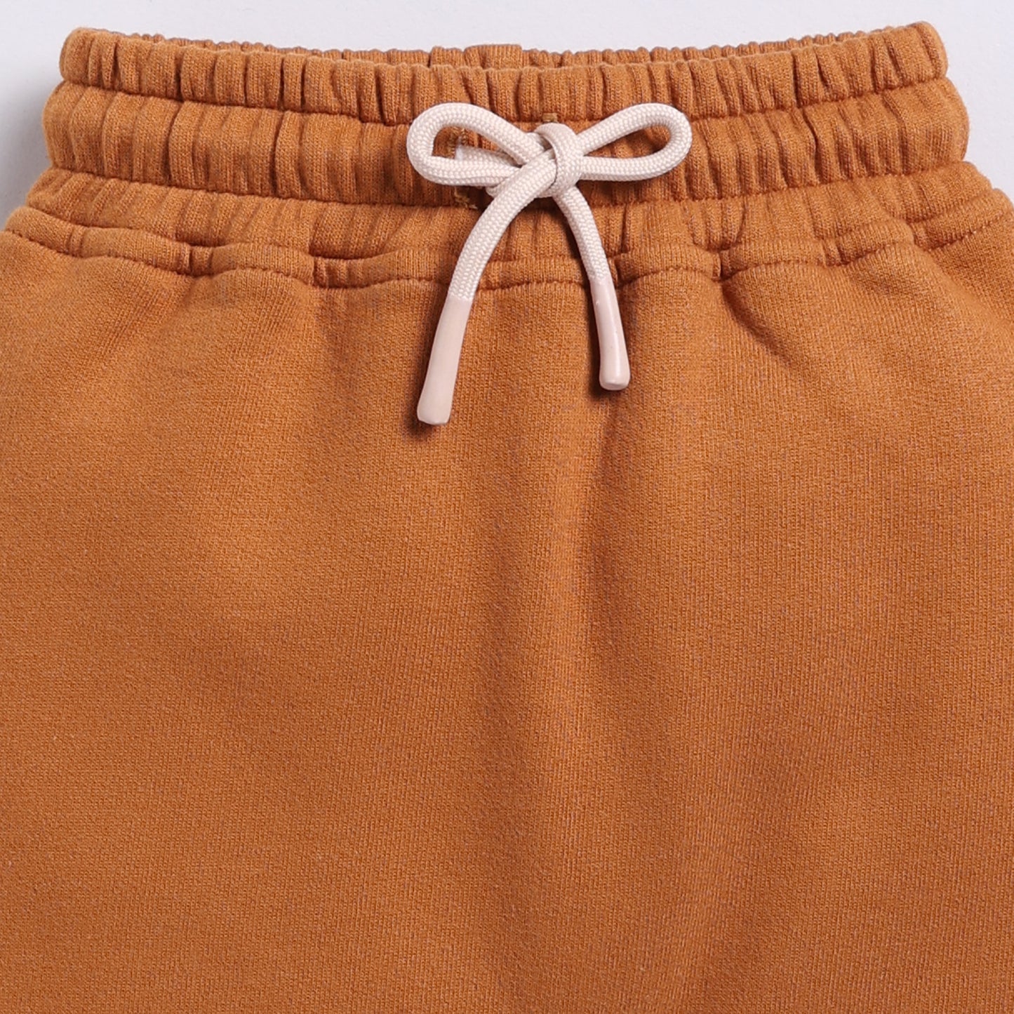 Buy pumpkin spice color organic fleece relaxed jogger online for your 3-4 years baby - CotandCandyBaby