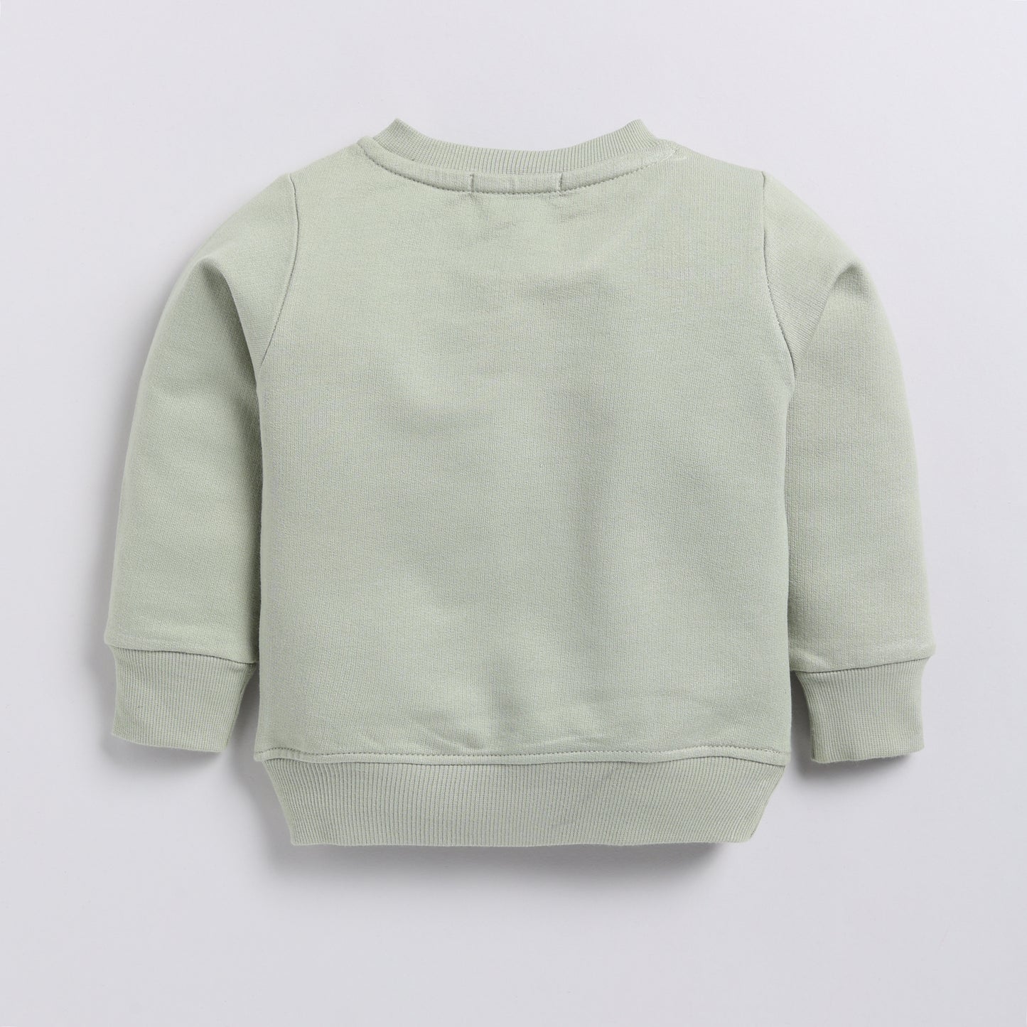 Find tea color organic fleece Sweatshirt & jogger set for your 18-24 months baby - CotandCandyBaby