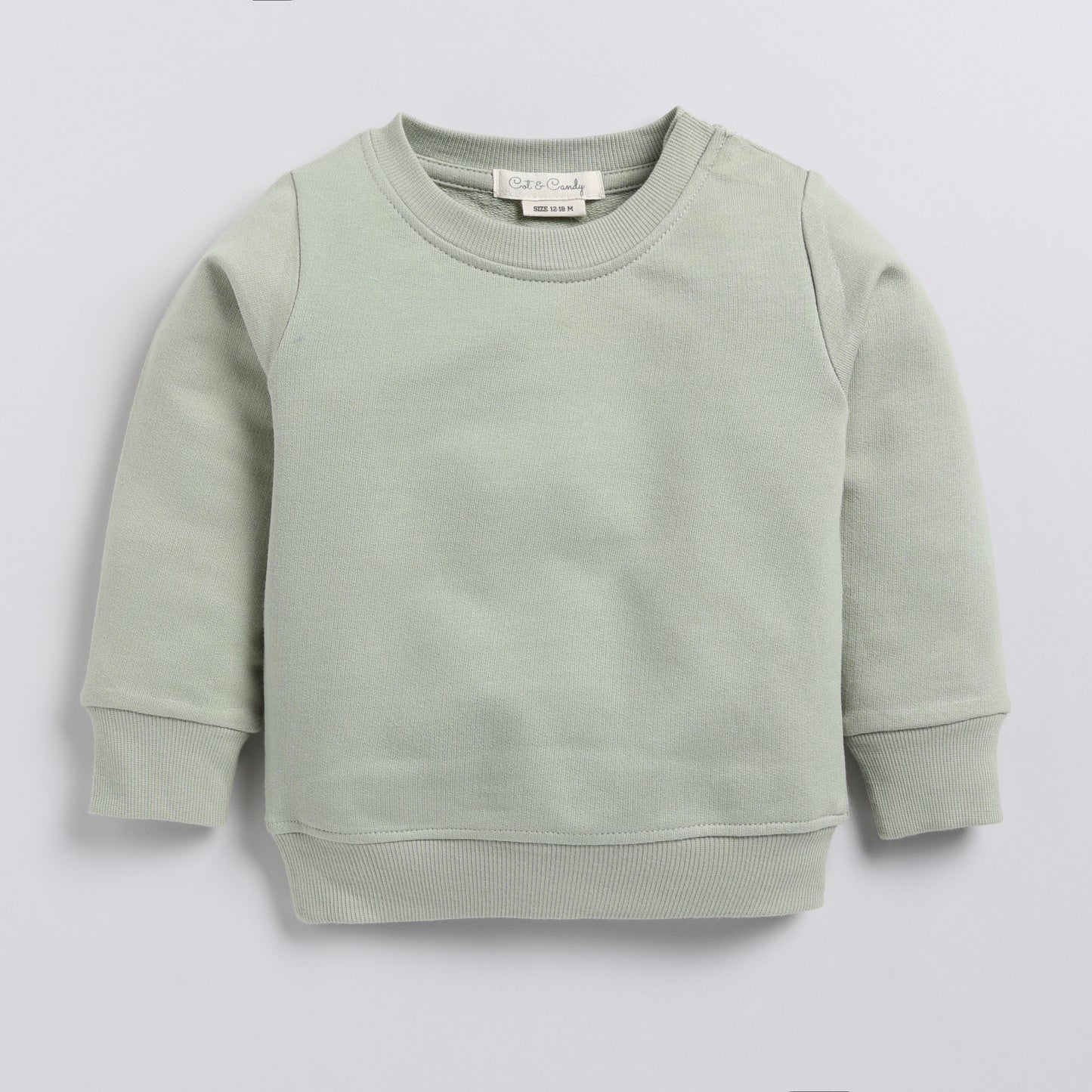 Order tea color organic fleece Sweatshirt & jogger set for your 2-3 years baby - CotandCandyBaby