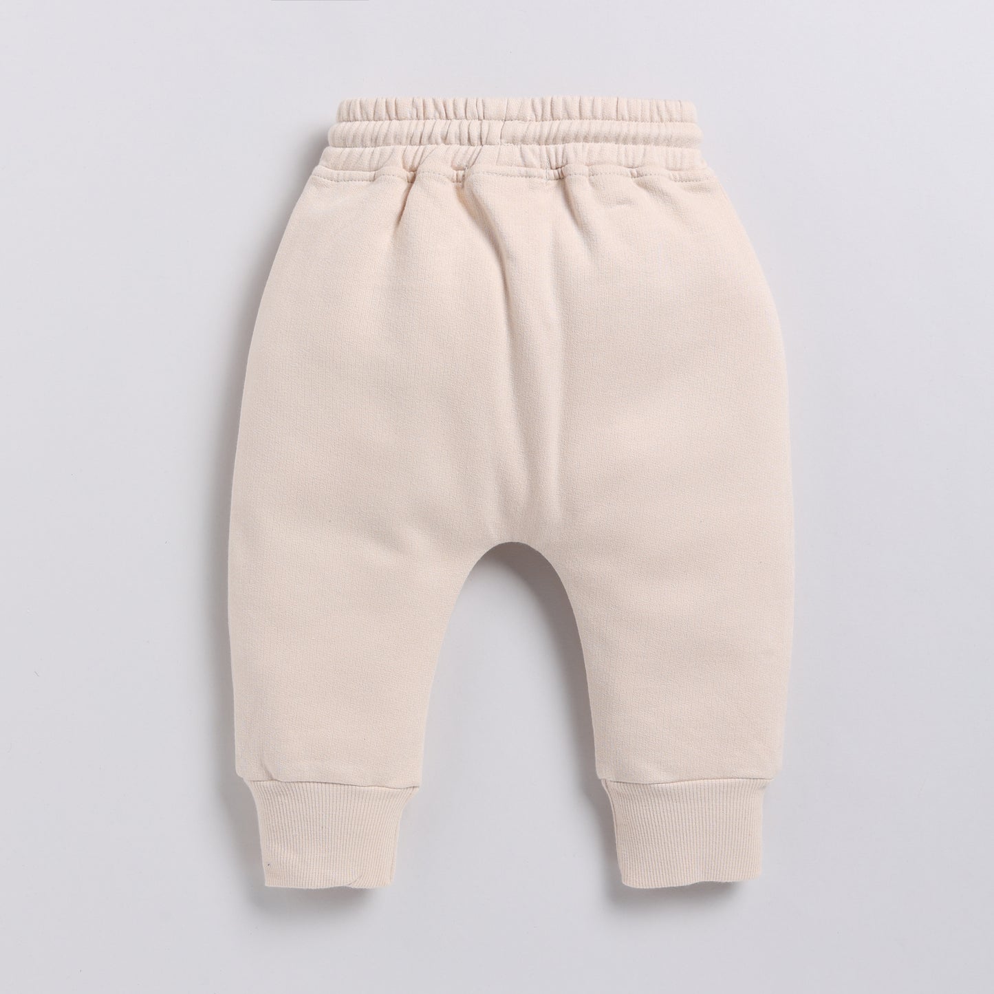 Shop almond color organic fleece Sweatshirt & jogger set online for your 4-5 years baby - CotandCandyBaby