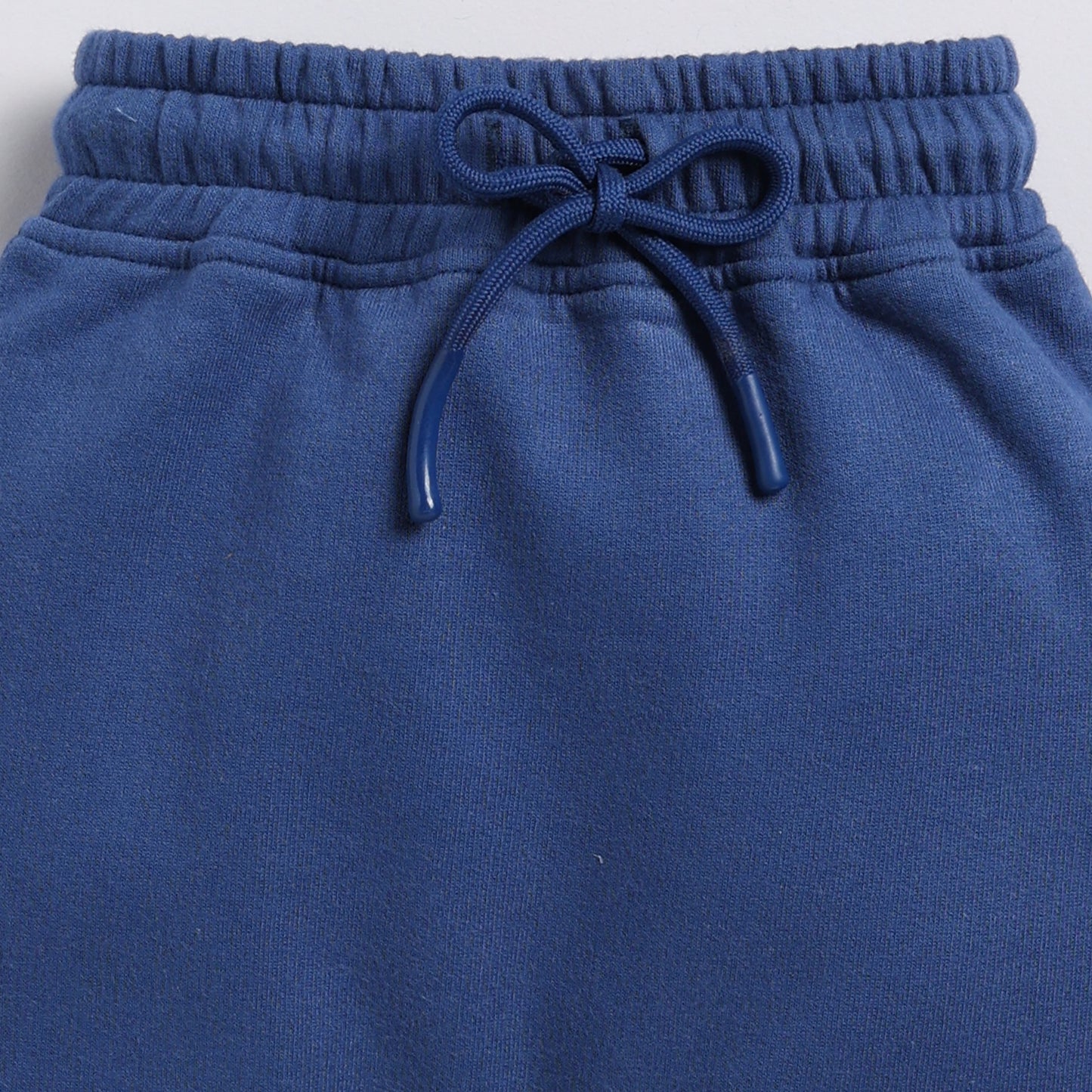 Buy dark blue color organic fleece relaxed jogger online for your 3-4 years baby - CotandCandyBaby