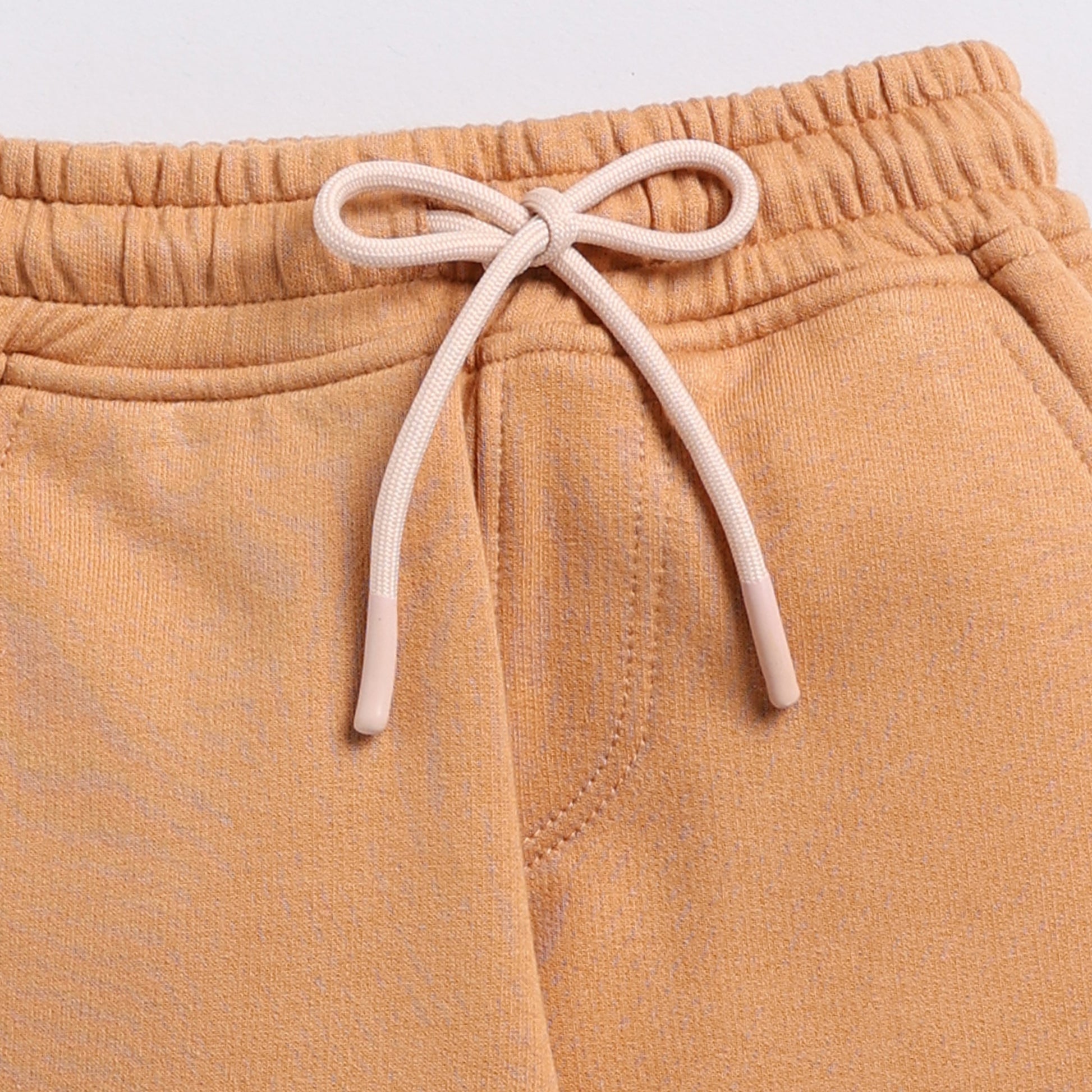 Buy biscuit color organic fleece relaxed jogger for your 3 months to 5 years baby - CotandCandyBaby