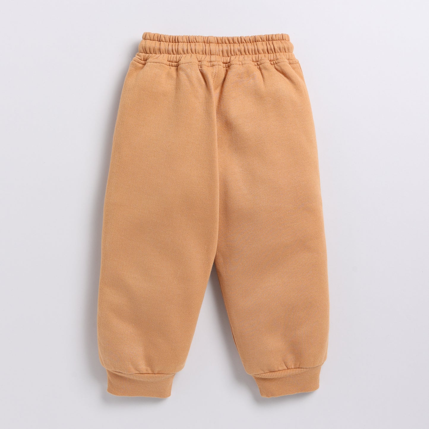 Top quality biscuit color organic fleece hoodie & jogger set online for your 3 months to 5 years baby - CotandCandyBaby
