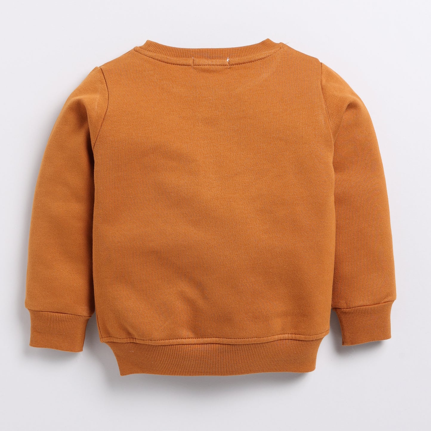 Shop pumpkin spice color organic fleece oversized sweatshirt online for your 4-5 years baby - CotandCandyBaby