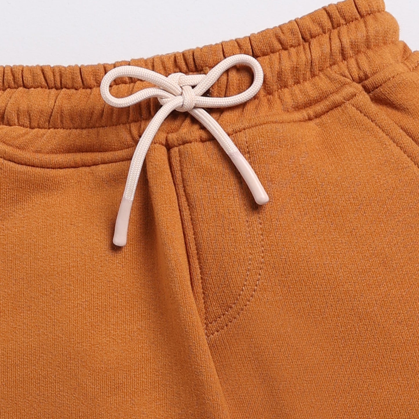 Purchase pumpkin spice color organic fleece premium Sweatshirt & jogger set online for your 3 months to 5 years baby - CotandCandyBaby