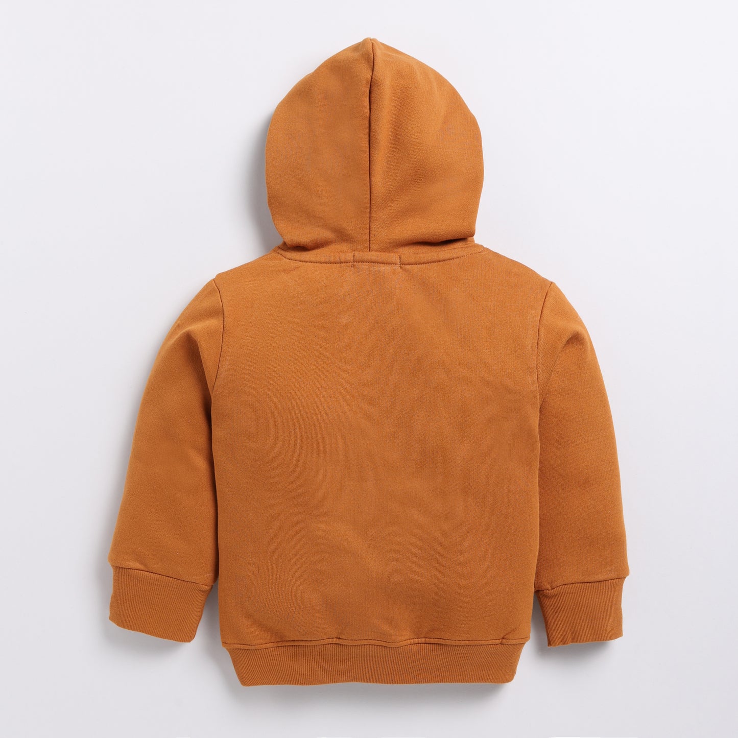 Shop pumpkin spice color organic fleece oversized hoodie online for your 4-5 years baby - CotandCandyBaby