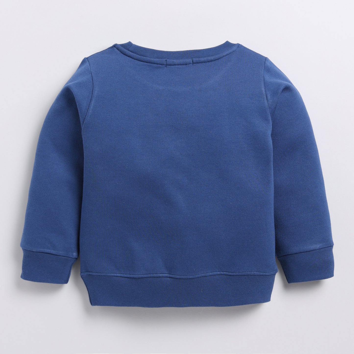 Shop dark blue color organic fleece oversized sweatshirt online for your 4-5 years baby - CotandCandyBaby
