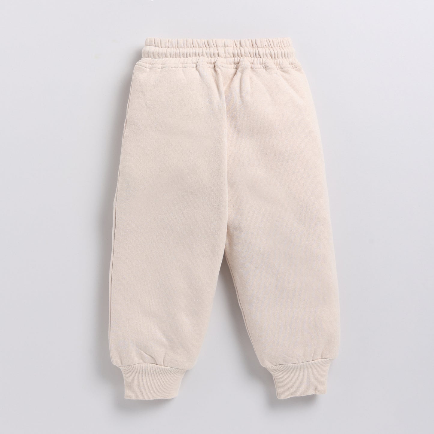 Find almond color organic fleece Sweatshirt & jogger set online for your 3 months to 5 years baby - CotandCandyBaby