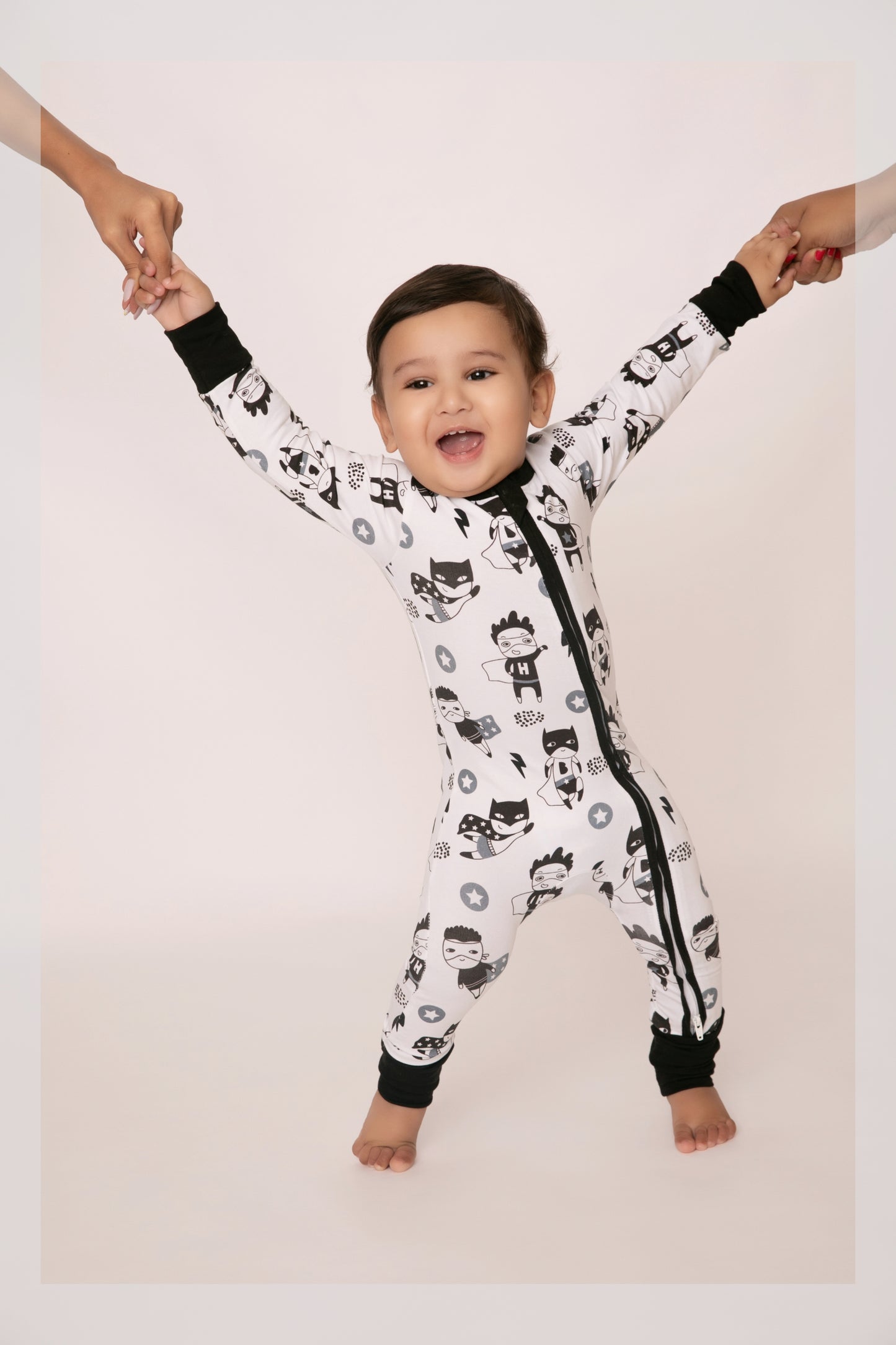 Superhero Collection Organic cotton full sleeve Zipsuit