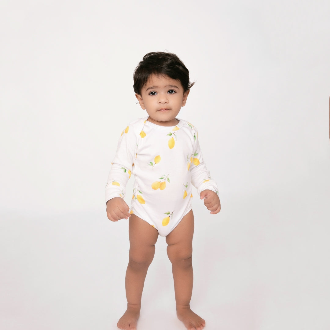 Lemon Love Collection Organic Long Sleeve Bodysuit