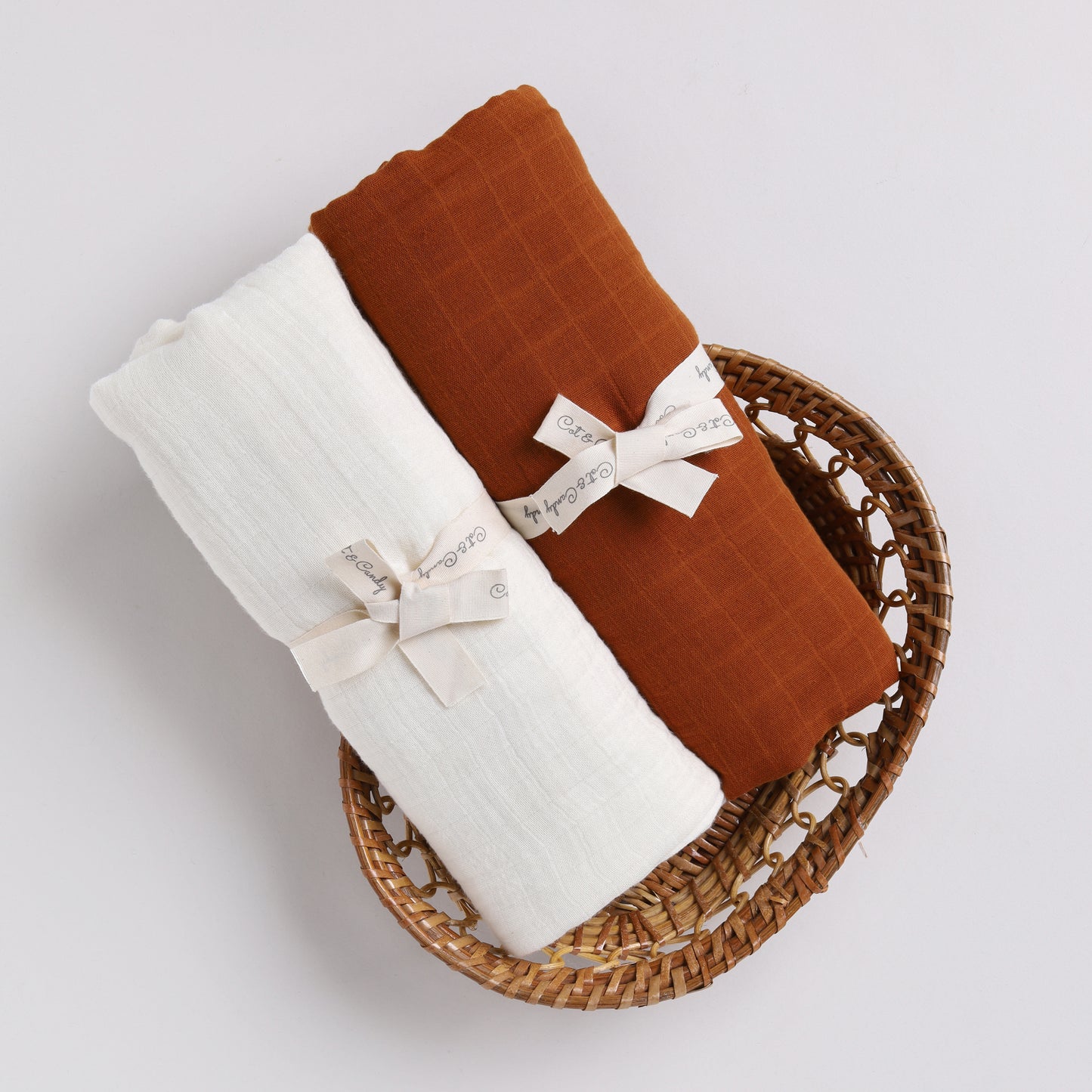 Pack of 2 Organic Cotton Muslin Swaddle Wrap for newborn baby