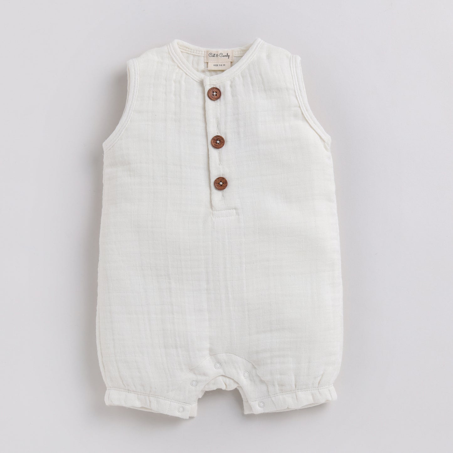 Milk Organic Muslin Half Romper