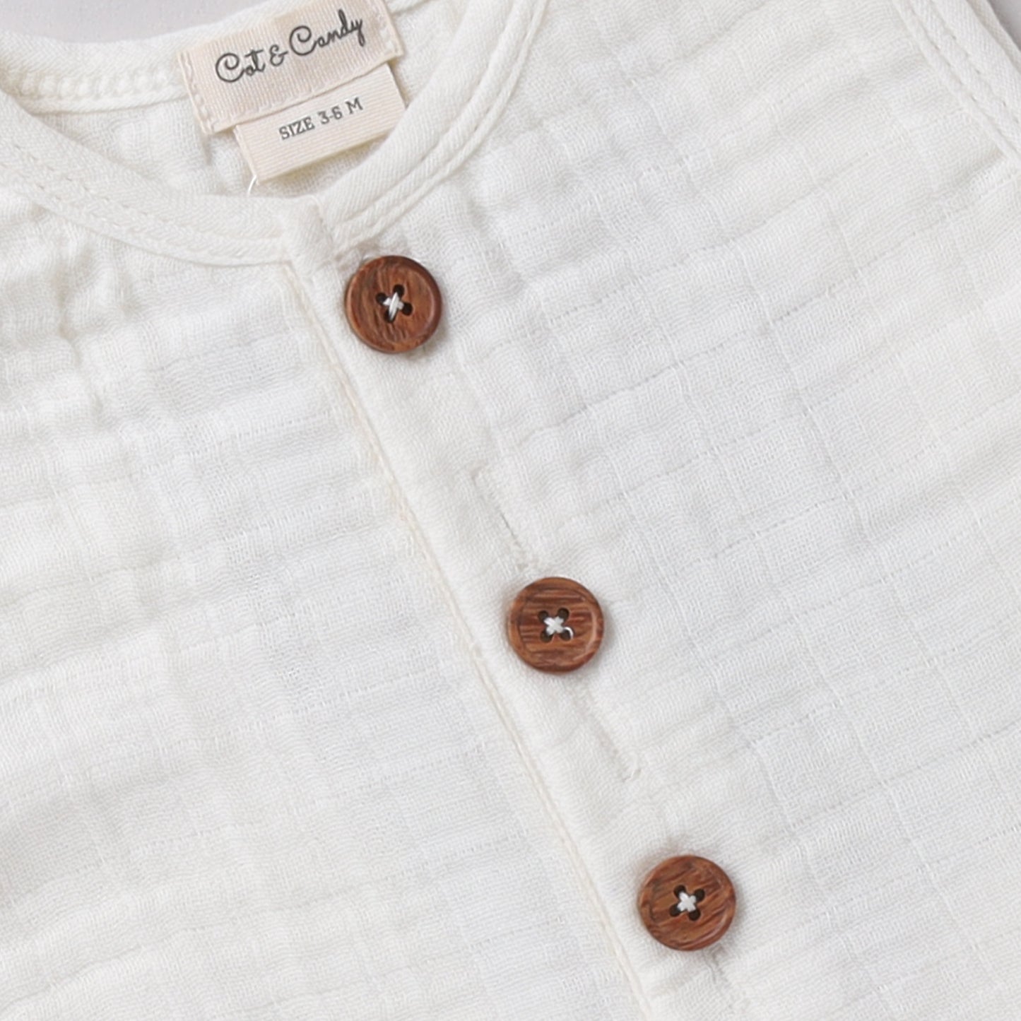 Milk Organic Muslin Half Romper