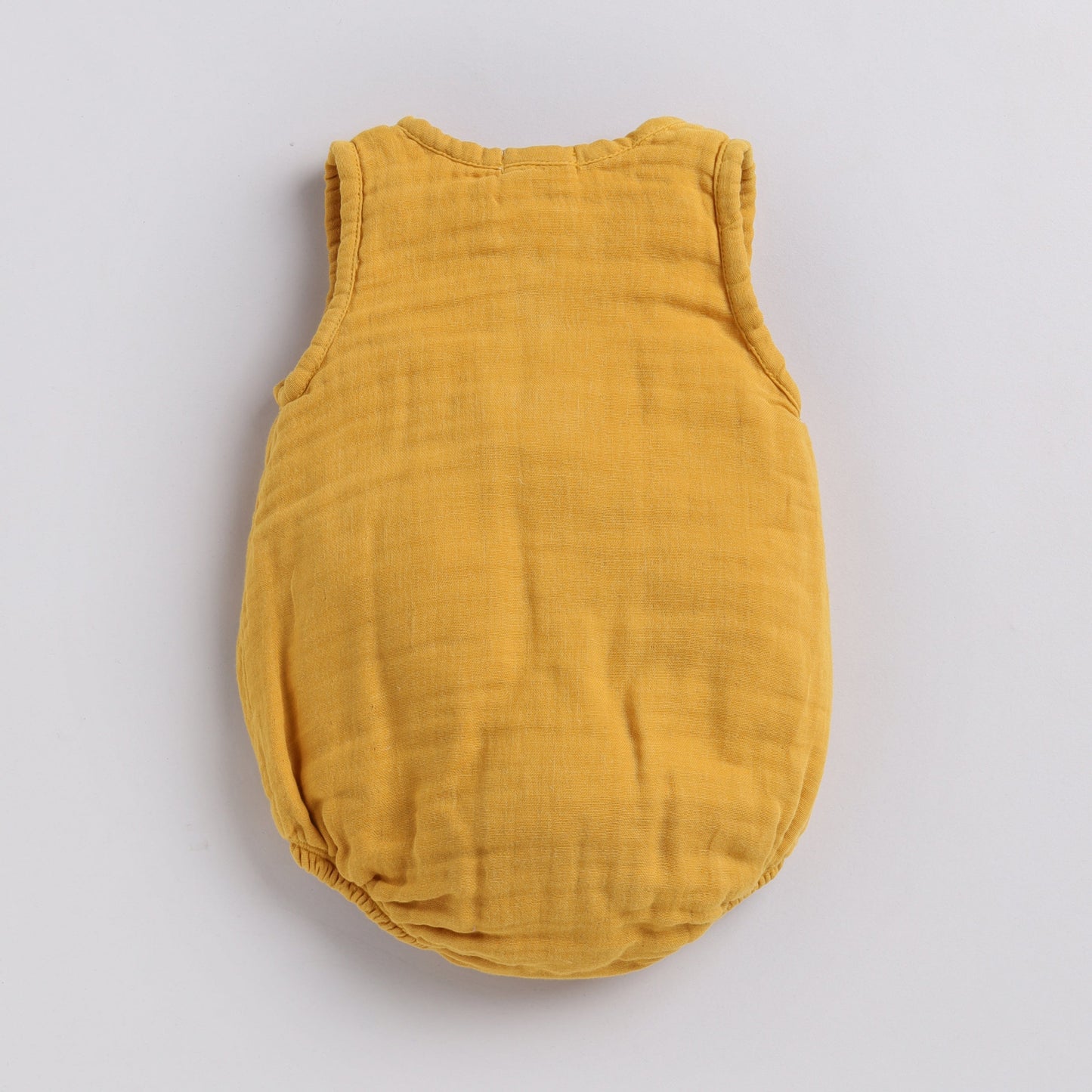 Mustard Organic Muslin Bubble Romper