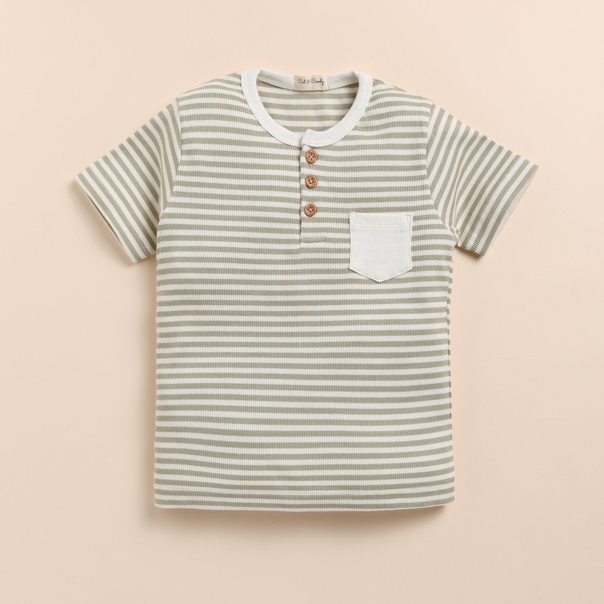 Dewkist Stripe Organic Short Sleeve Tshirt