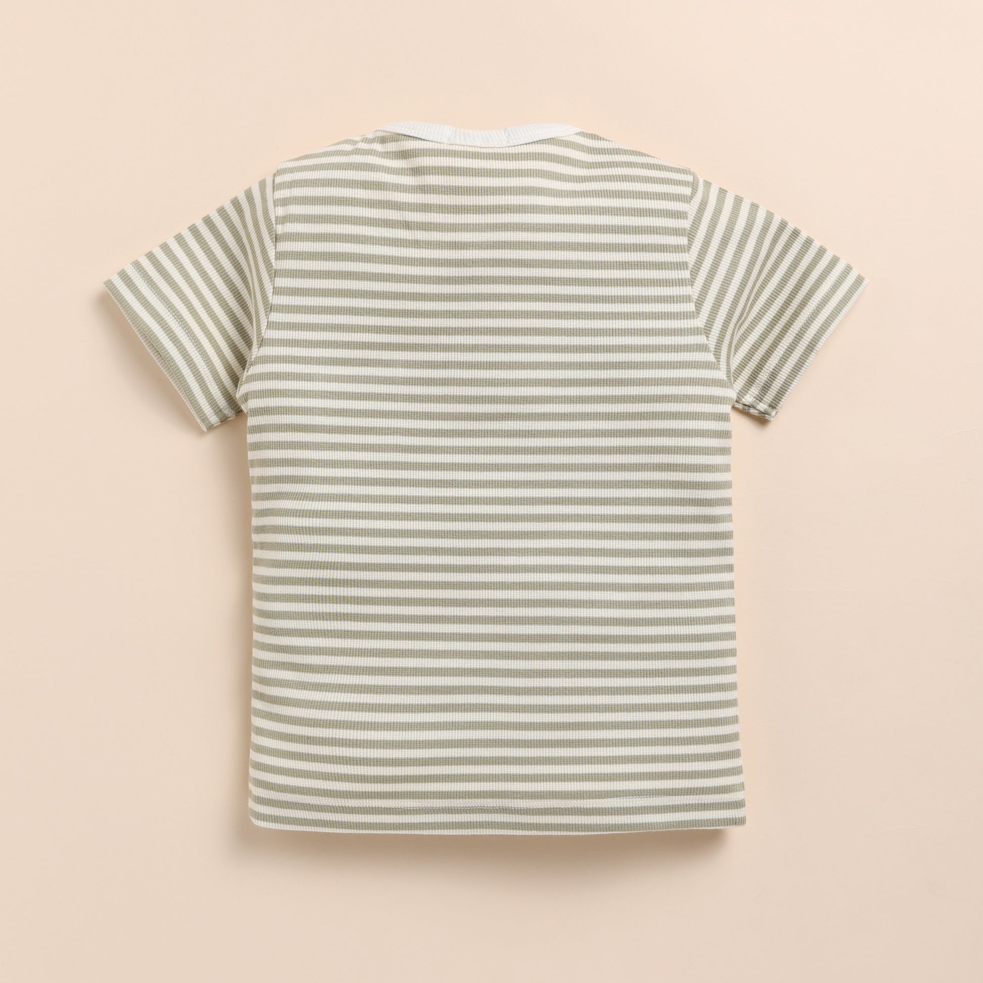 Dewkist Stripe Organic Short Sleeve Tshirt for newborn baby