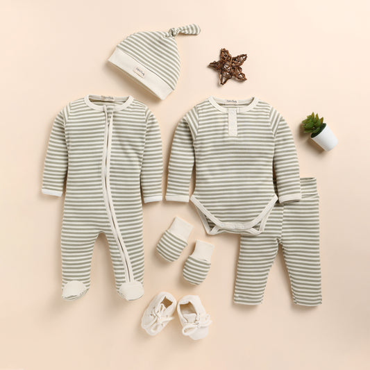 Dewkist Stripe with Gift Box Organic Home Coming Set