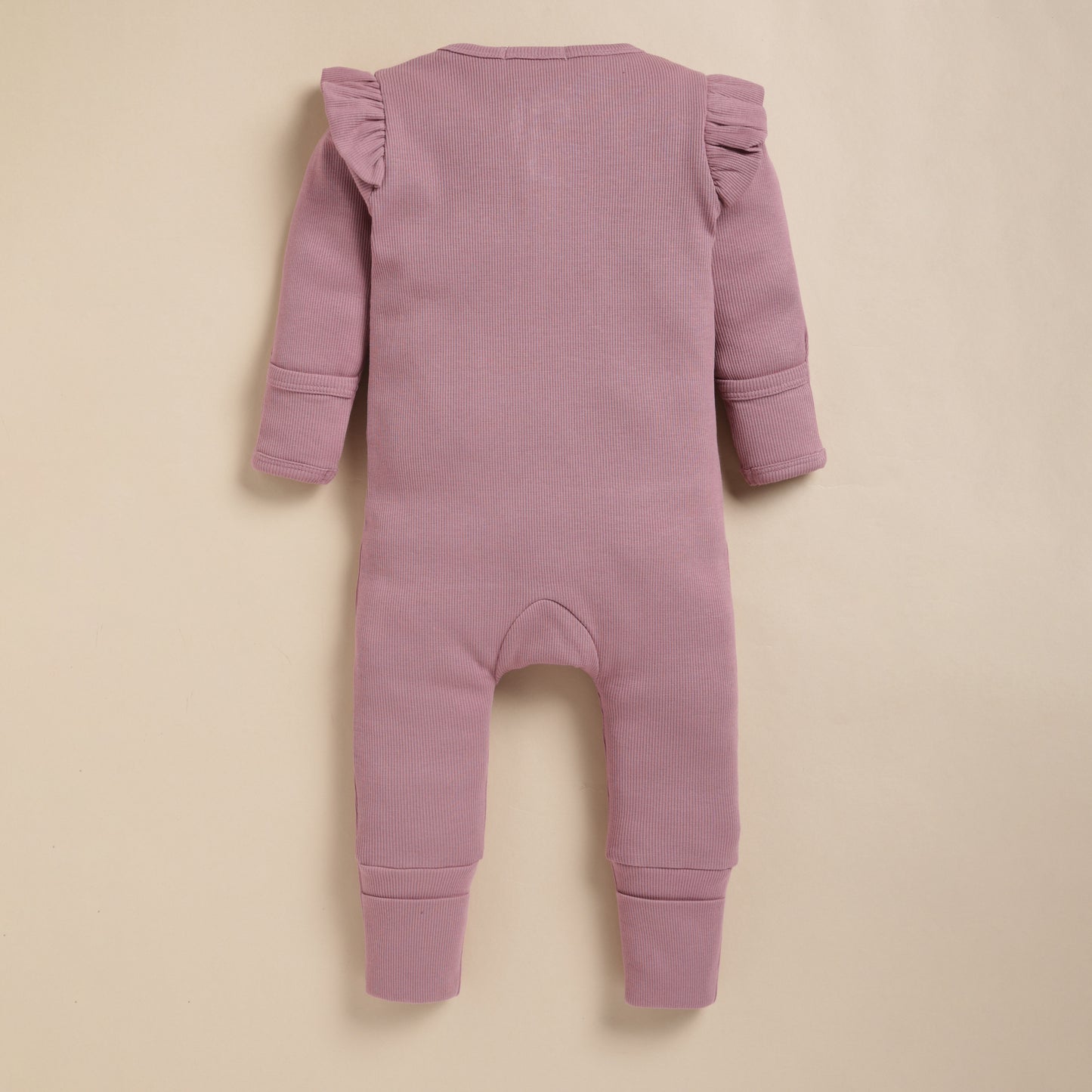 Nostalgia Rose Organic Zipsuit with Frill