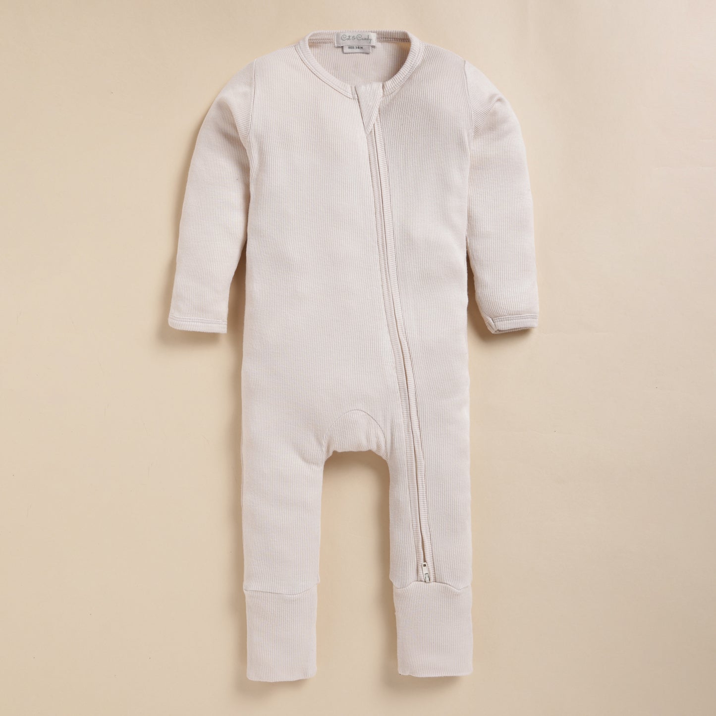 Milk + Oatmeal + Latte Organic Zipsuit