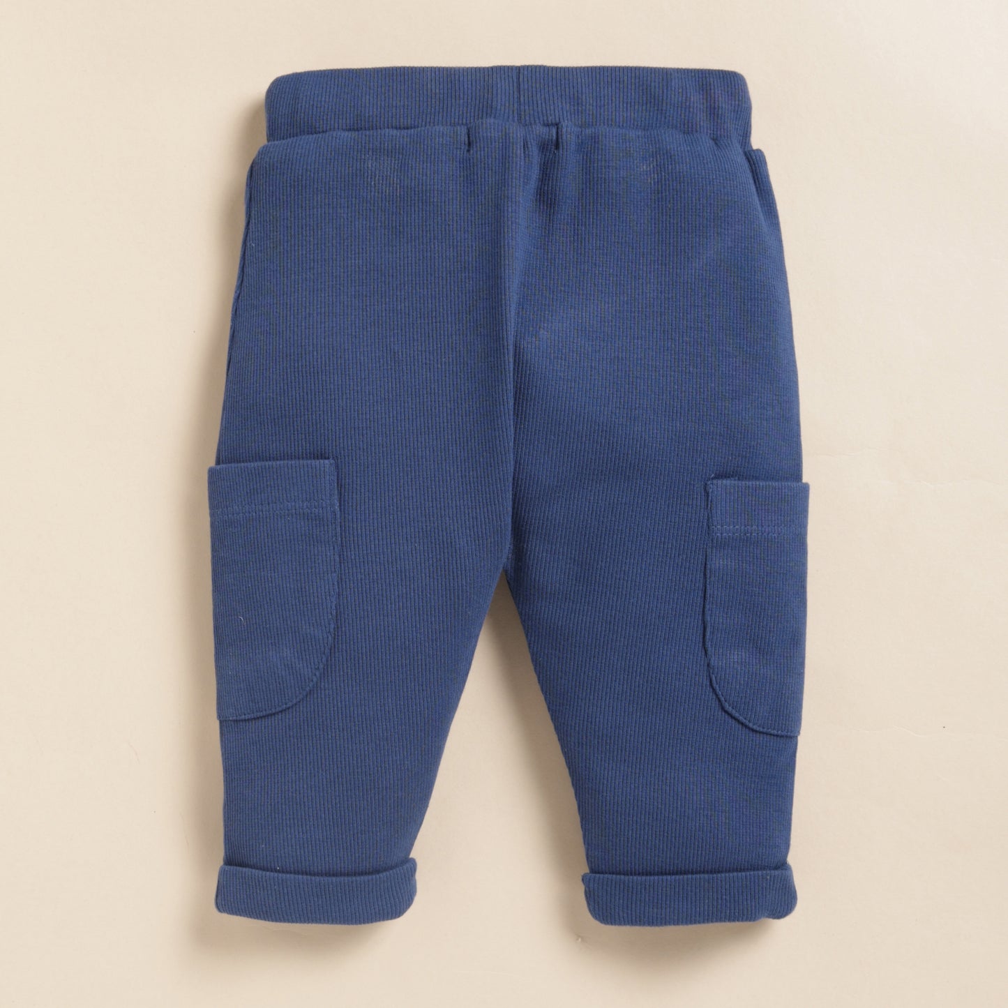 Navy Organic Drawstring Leggings