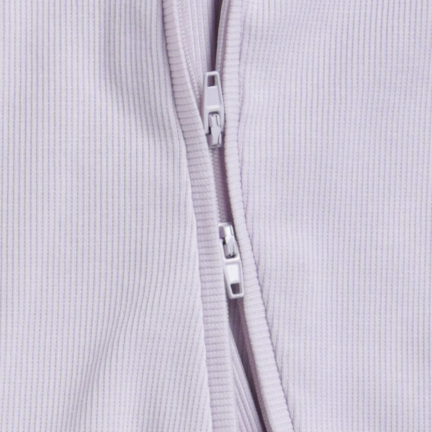 Lavender Fog Organic Zipsuit with Frill