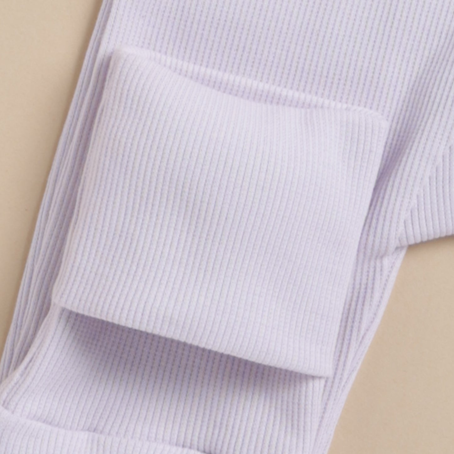 Lavender Fog Organic Zipsuit with Frill