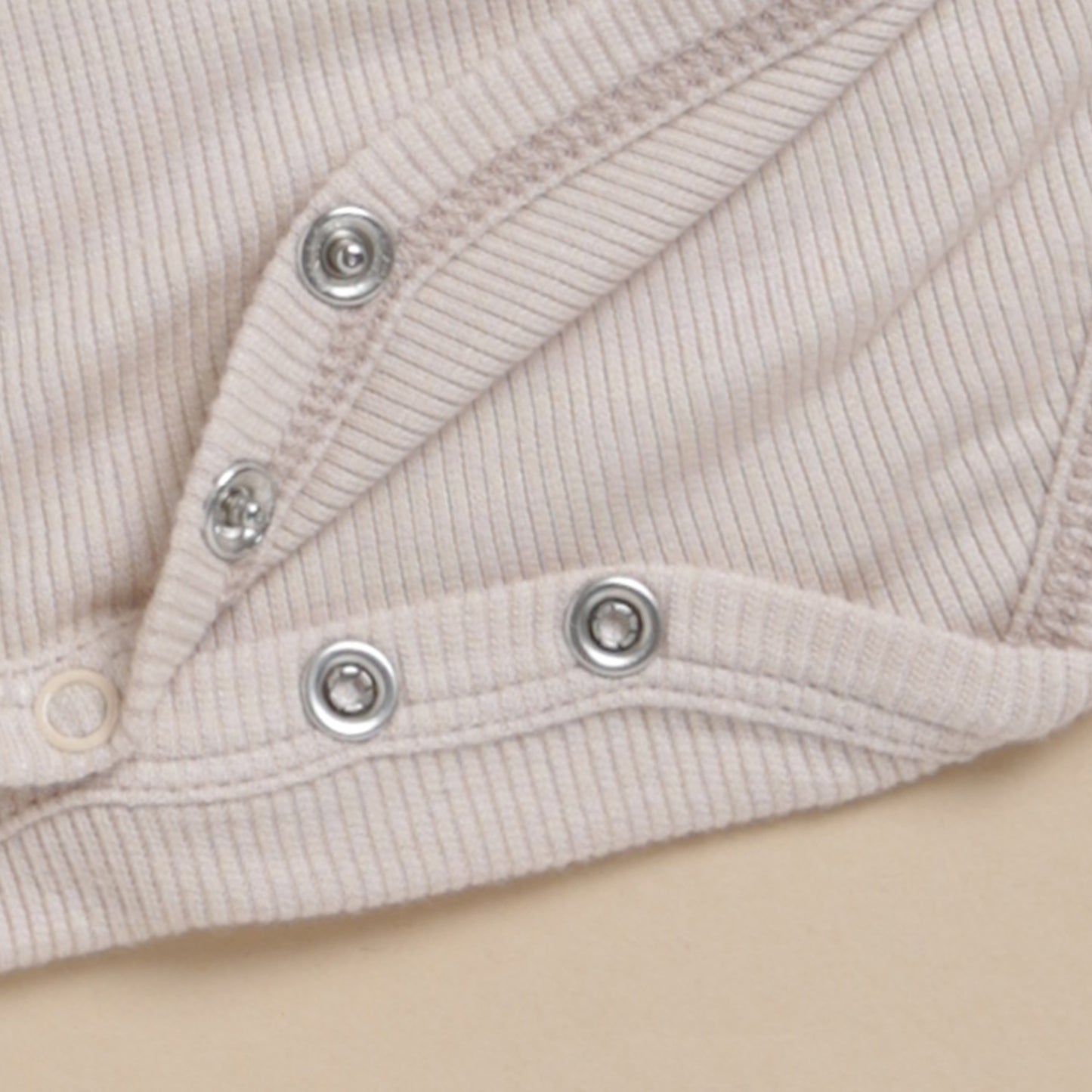 Oatmeal Organic Long Sleeve Bodysuit With Drawstring Leggings