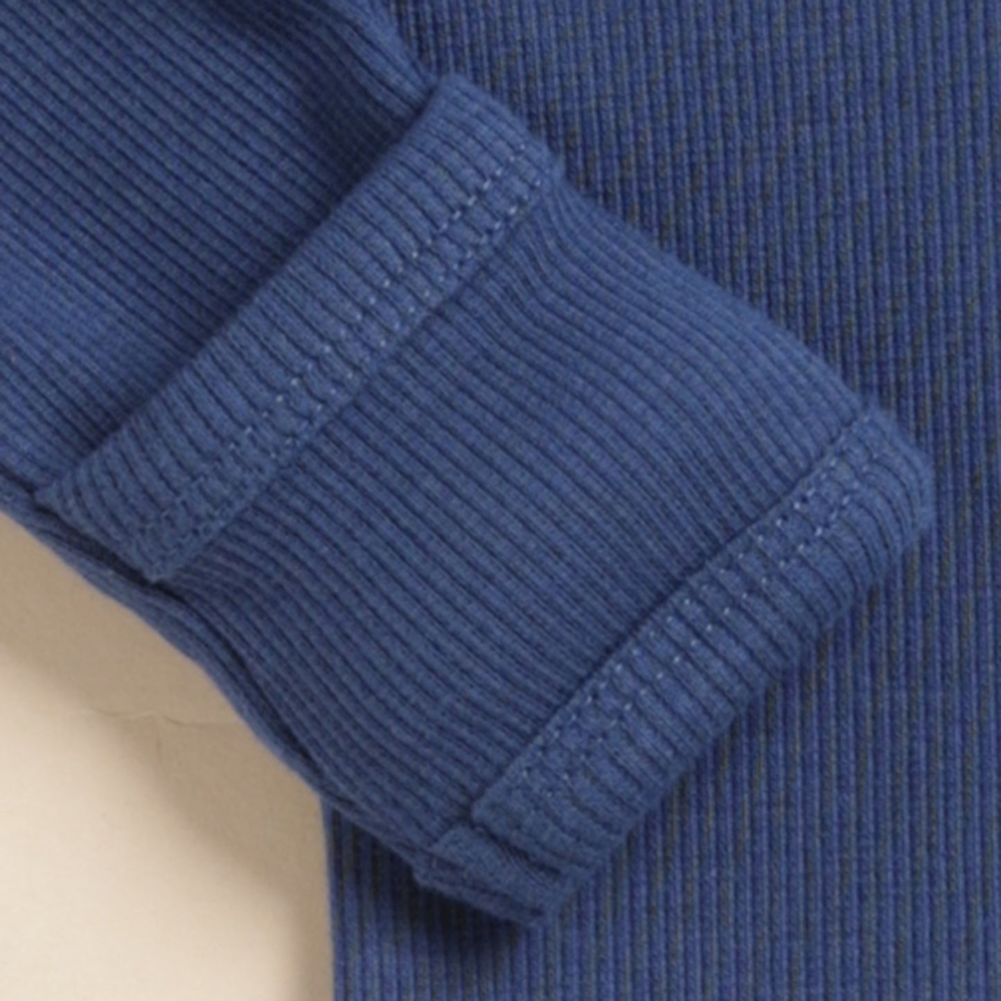 Navy Organic Long Sleeve Bodysuit