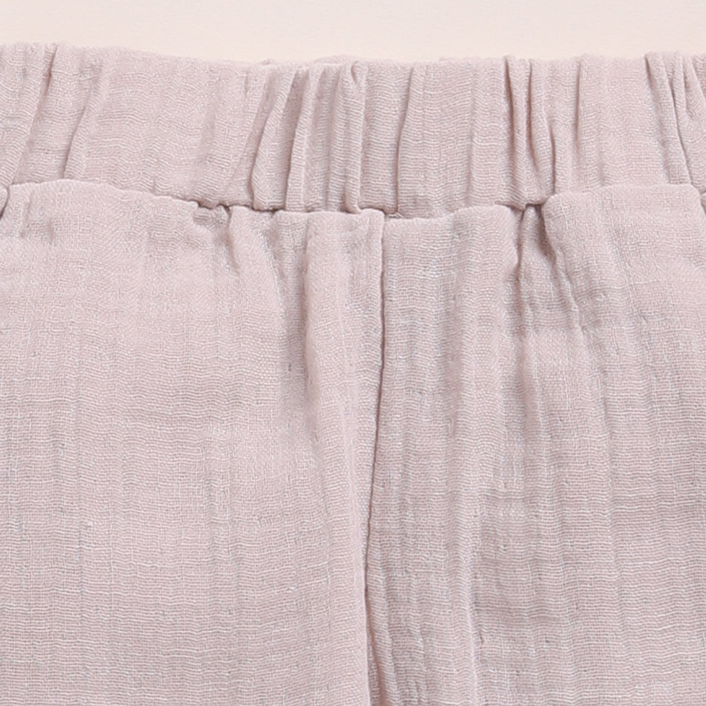 Cocoa Whisper + Oatmeal Organic Muslin Long Sleeve Henley Tshirt With Lounge Pant Set