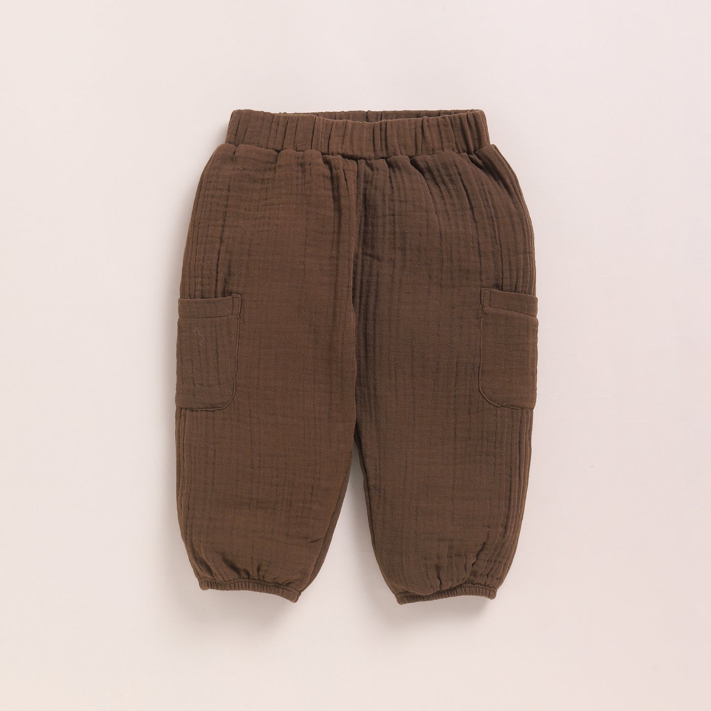 Milk + Cocoa Whisper Organic Muslin Short Sleeve Henley T-shirt With Lounge Pant Set
