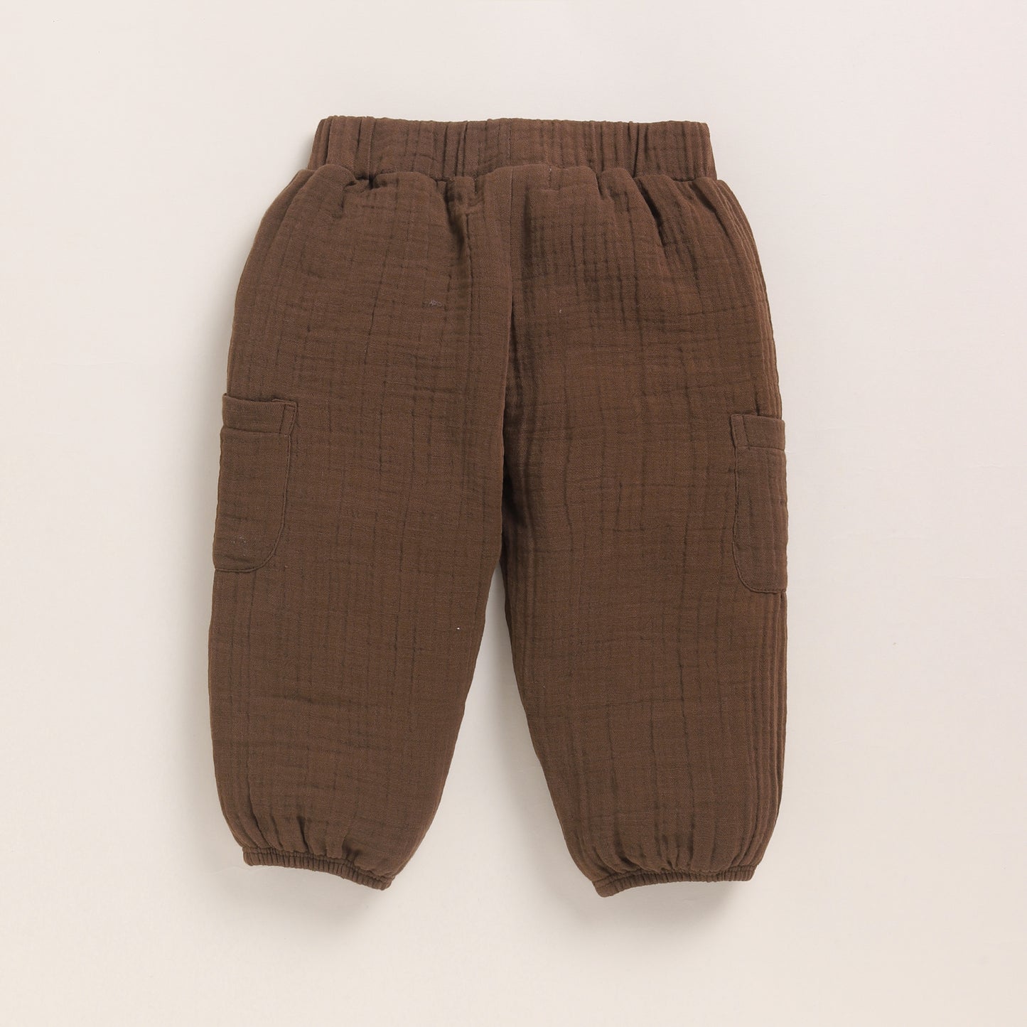Milk + Cocoa Whisper Organic Muslin Short Sleeve Henley T-shirt With Lounge Pant Set
