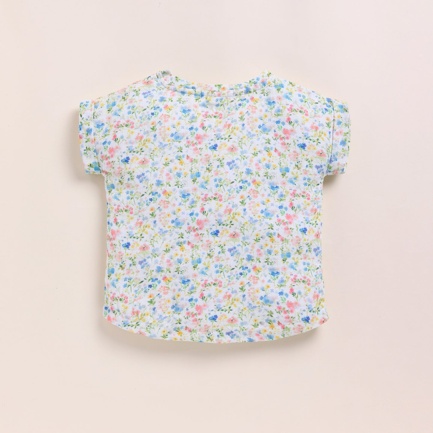 Strawberry + Spring Floral Organic Muslin Oversized Tees Pack Of 2
