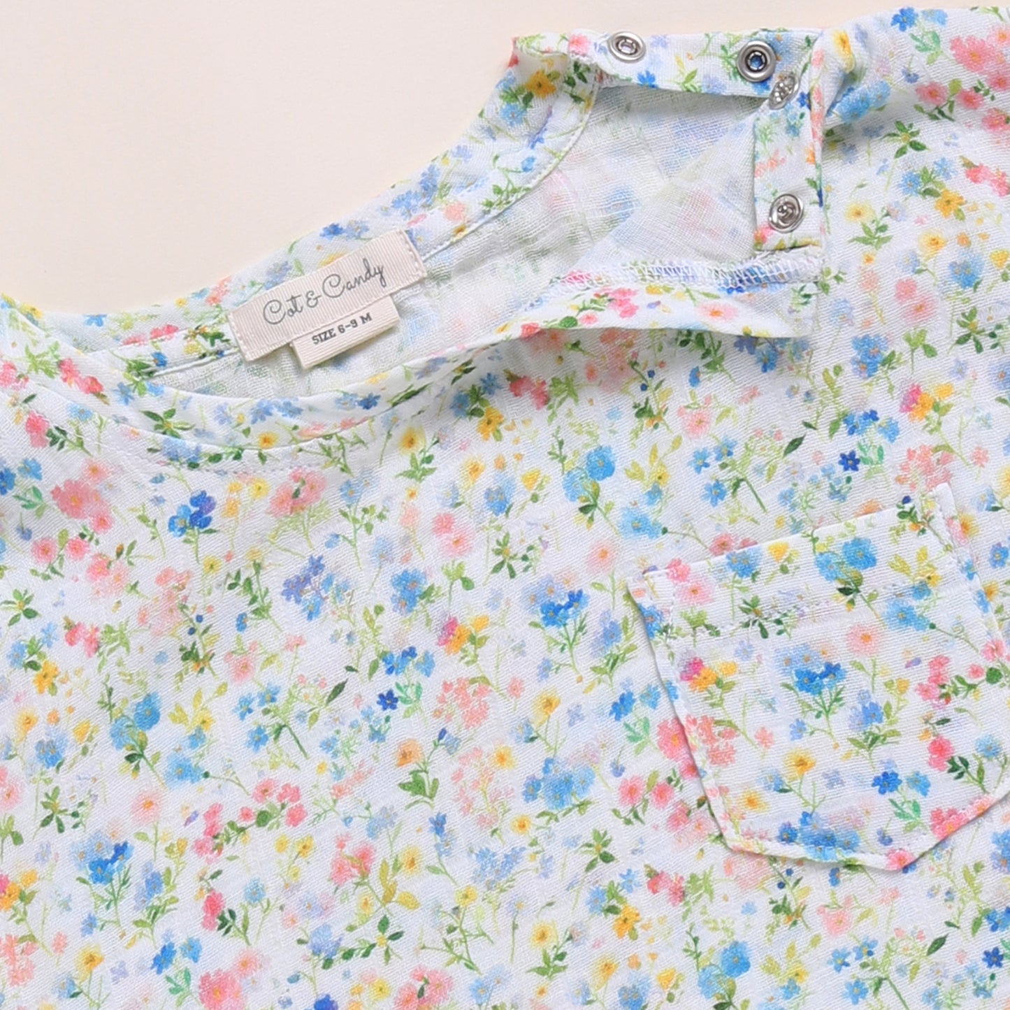 Orange + Strawberry + Spring Floral Organic Muslin Oversized Tees Pack Of 3