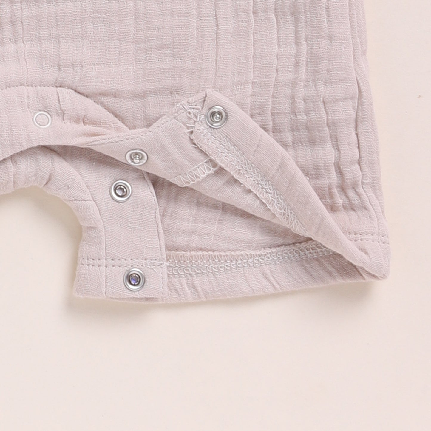 Oatmeal + Ginger Organic Muslin Half Romper Pack Of 2