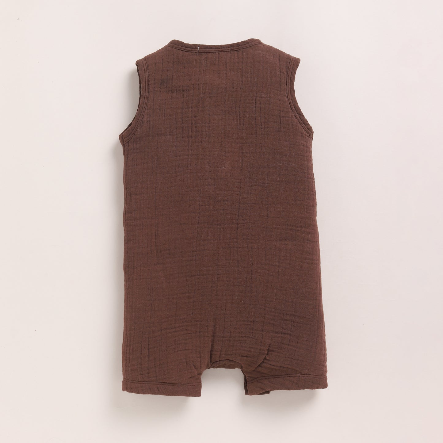 Cocoa Whisper Organic Muslin Half Romper