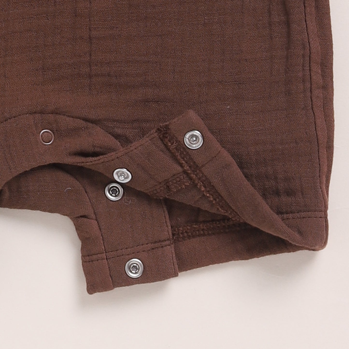 Cocoa Whisper Organic Muslin Half Romper