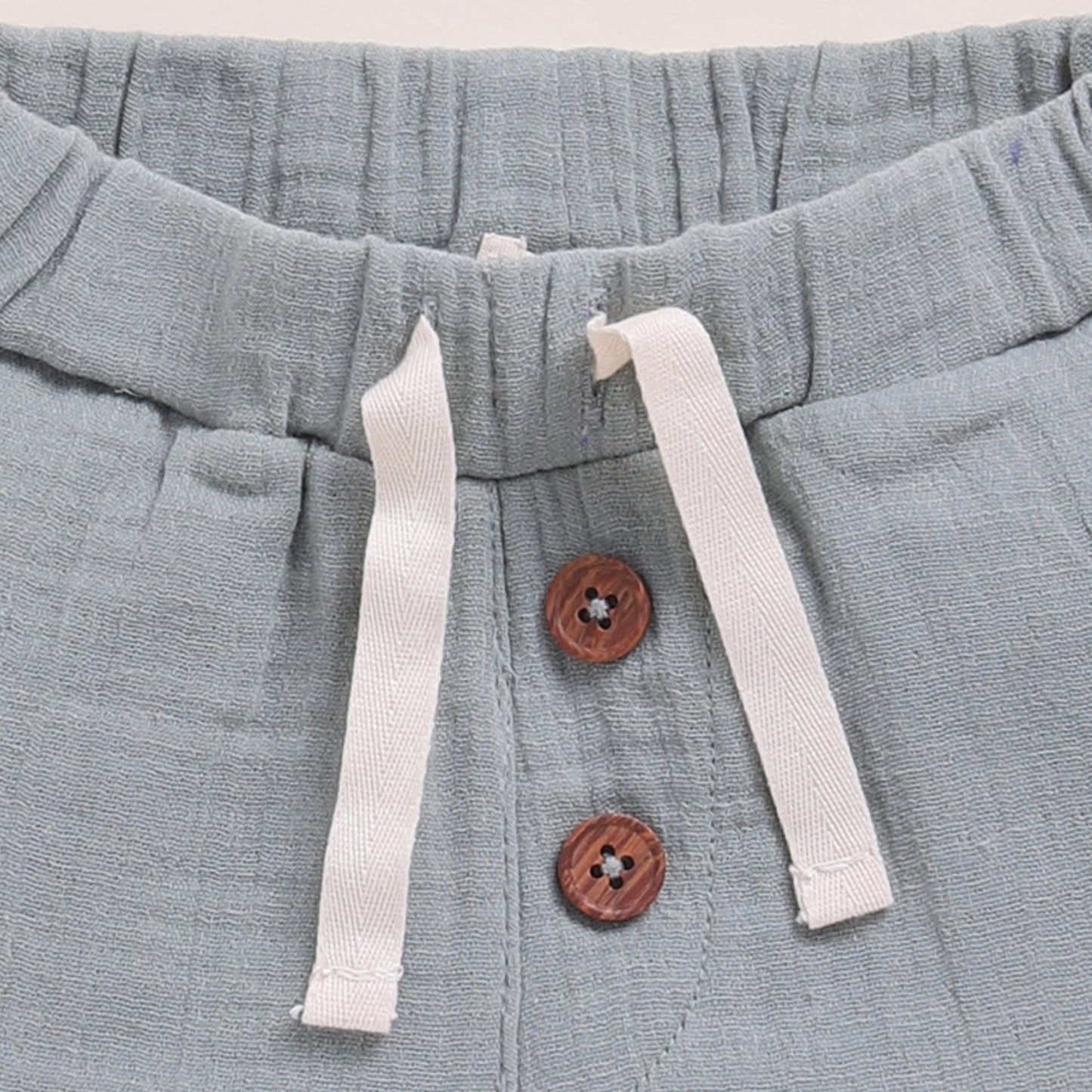 Spring Floral + Sage Organic Muslin Oversized Tee With Muslin Shorts