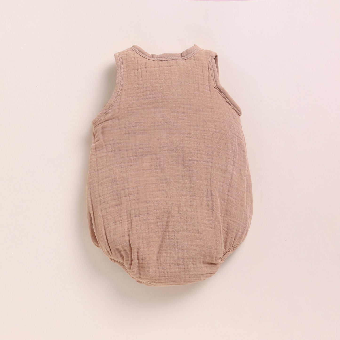 Cocoa Whisper + Latte Organic Muslin Bubble Romper Pack Of 2