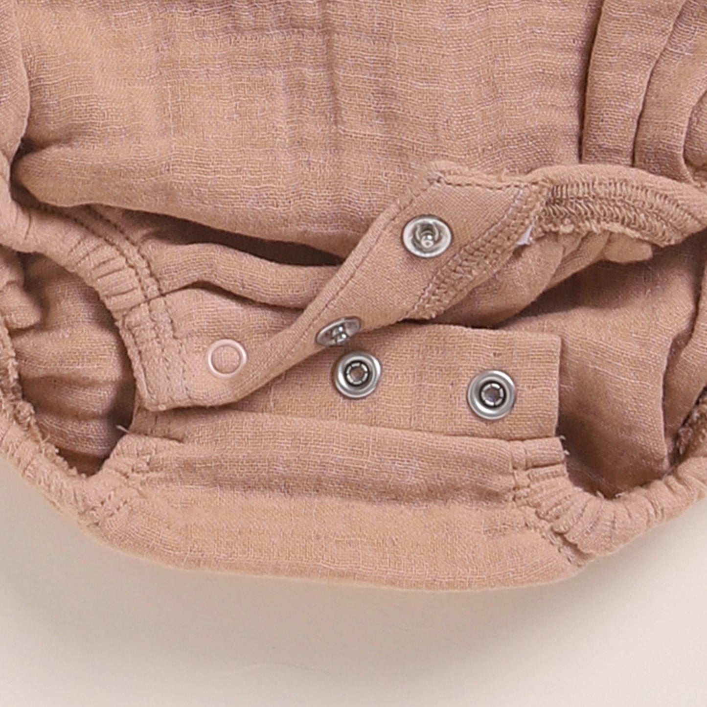 Cocoa Whisper + Latte Organic Muslin Bubble Romper Pack Of 2