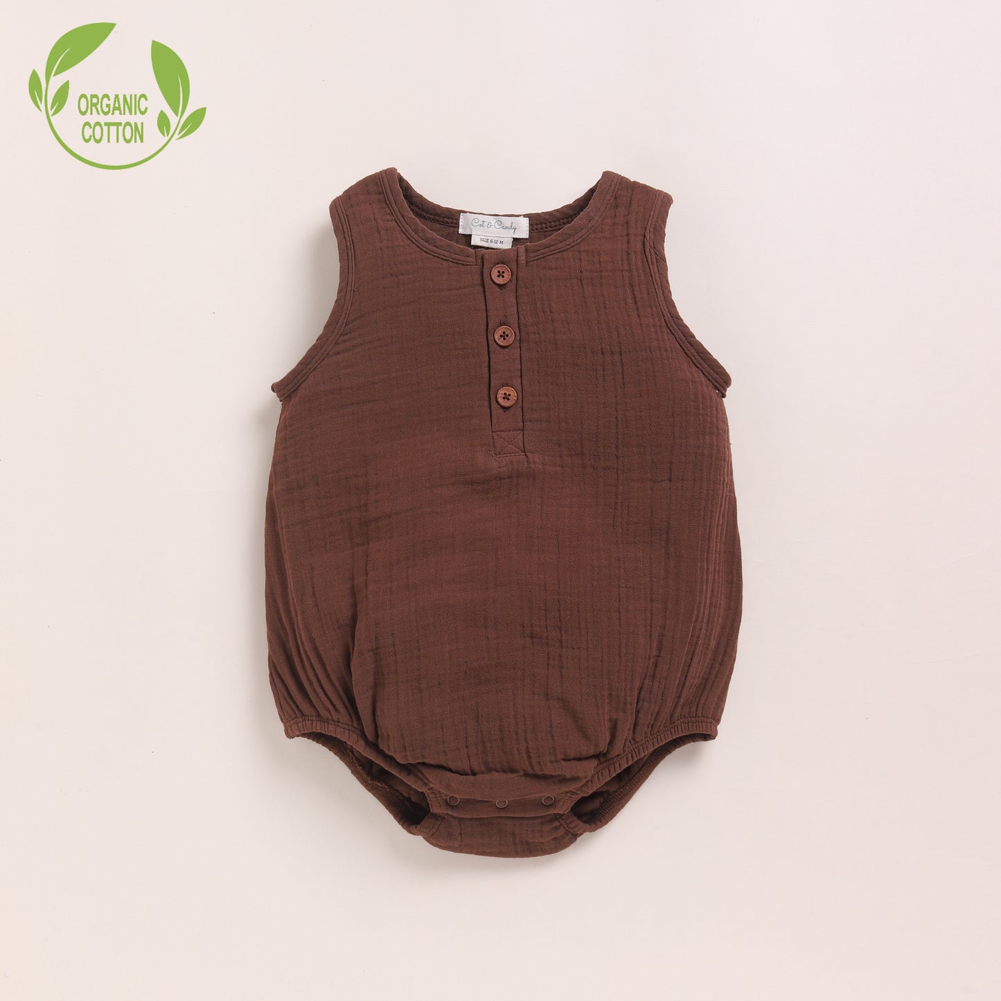 Milk + Cocoa Whisper Organic Muslin Bubble Romper Pack Of 2