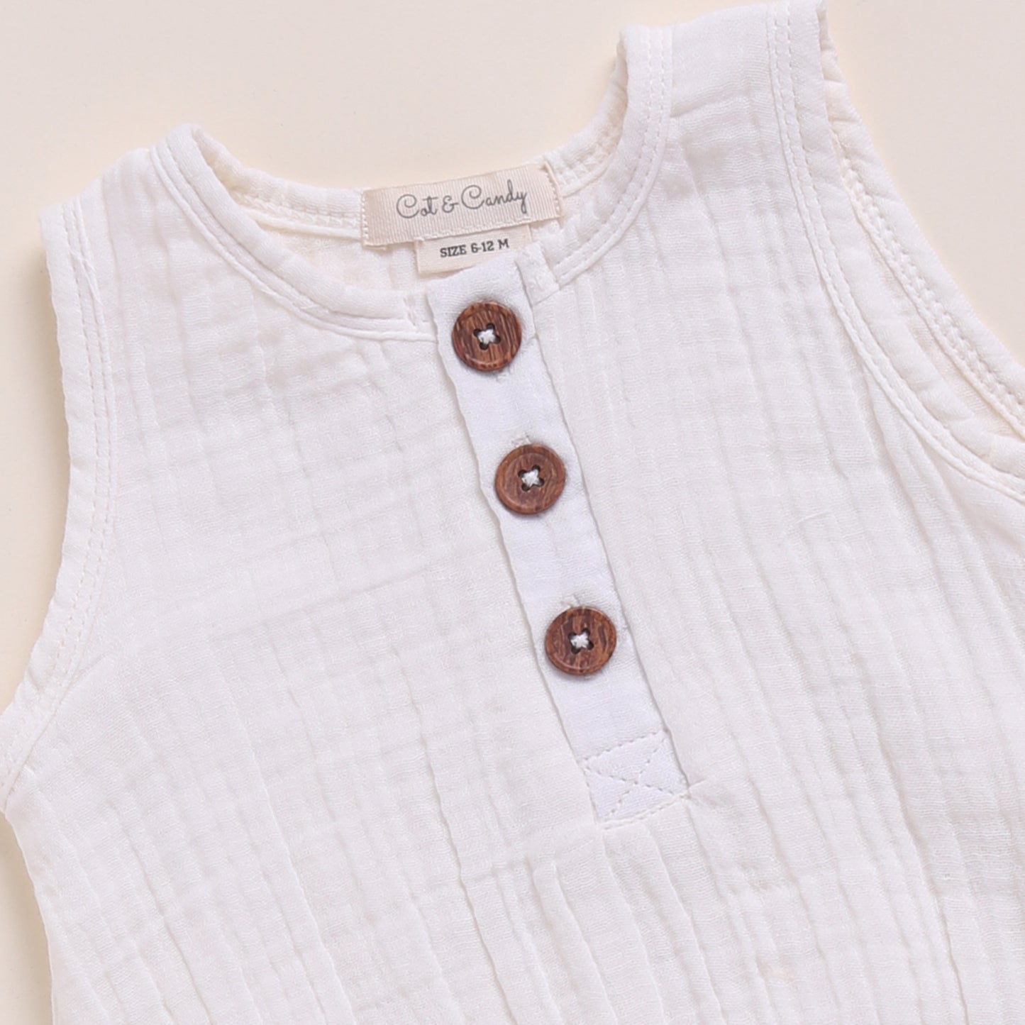 Milk + Cocoa Whisper Organic Muslin Bubble Romper Pack Of 2