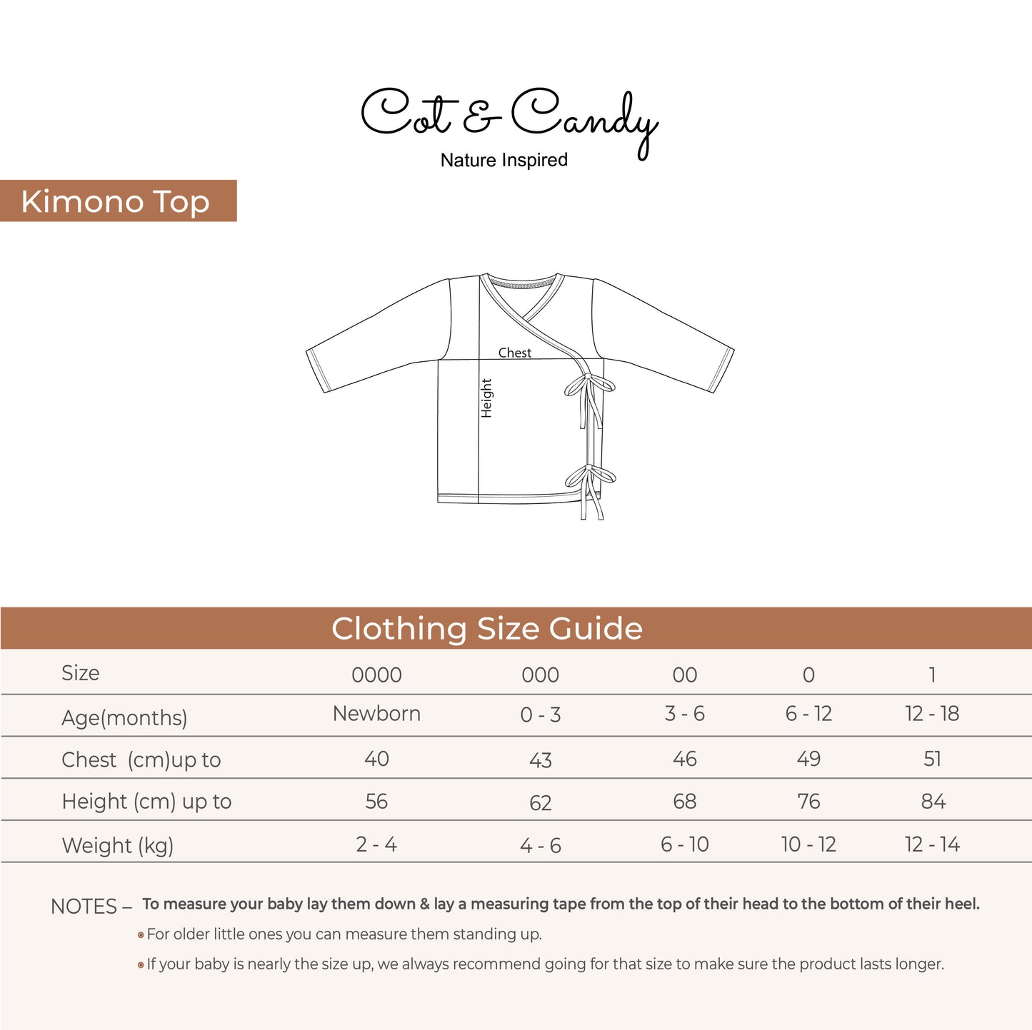 Milk Organic Kimono Top for 0-18 months