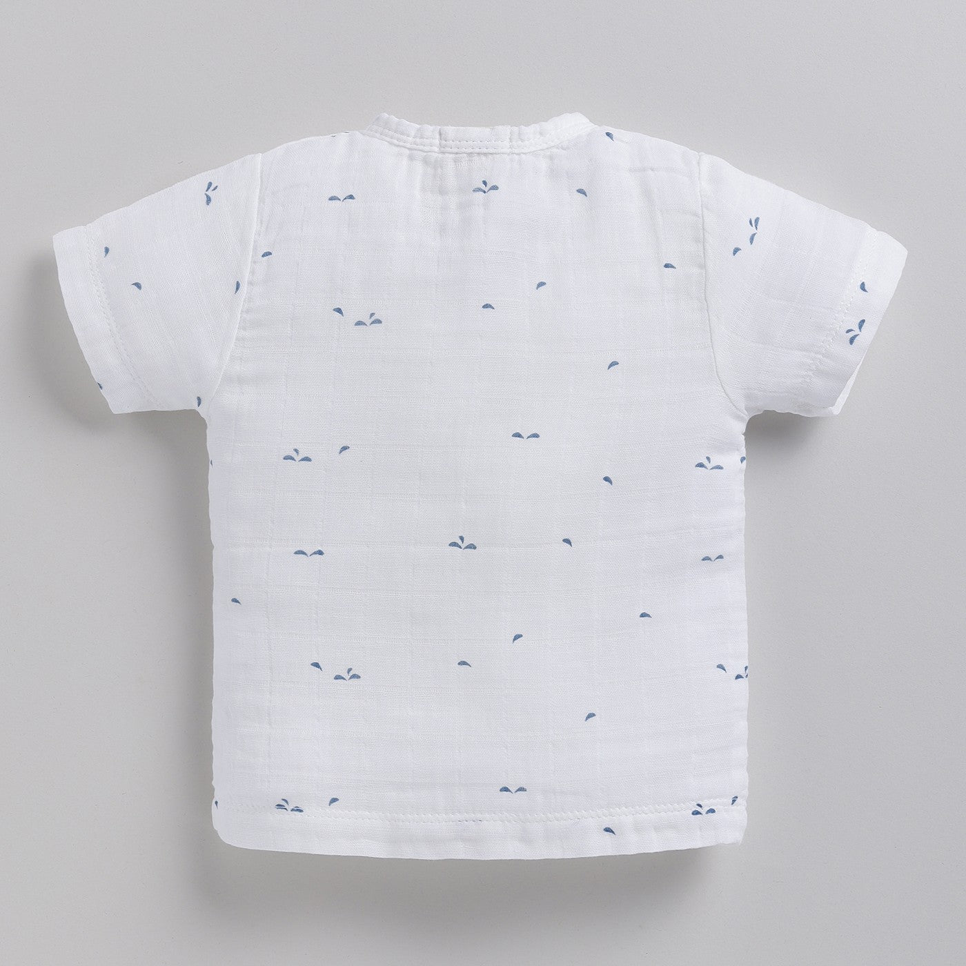 Blue Dot Print Organic Jabla Top